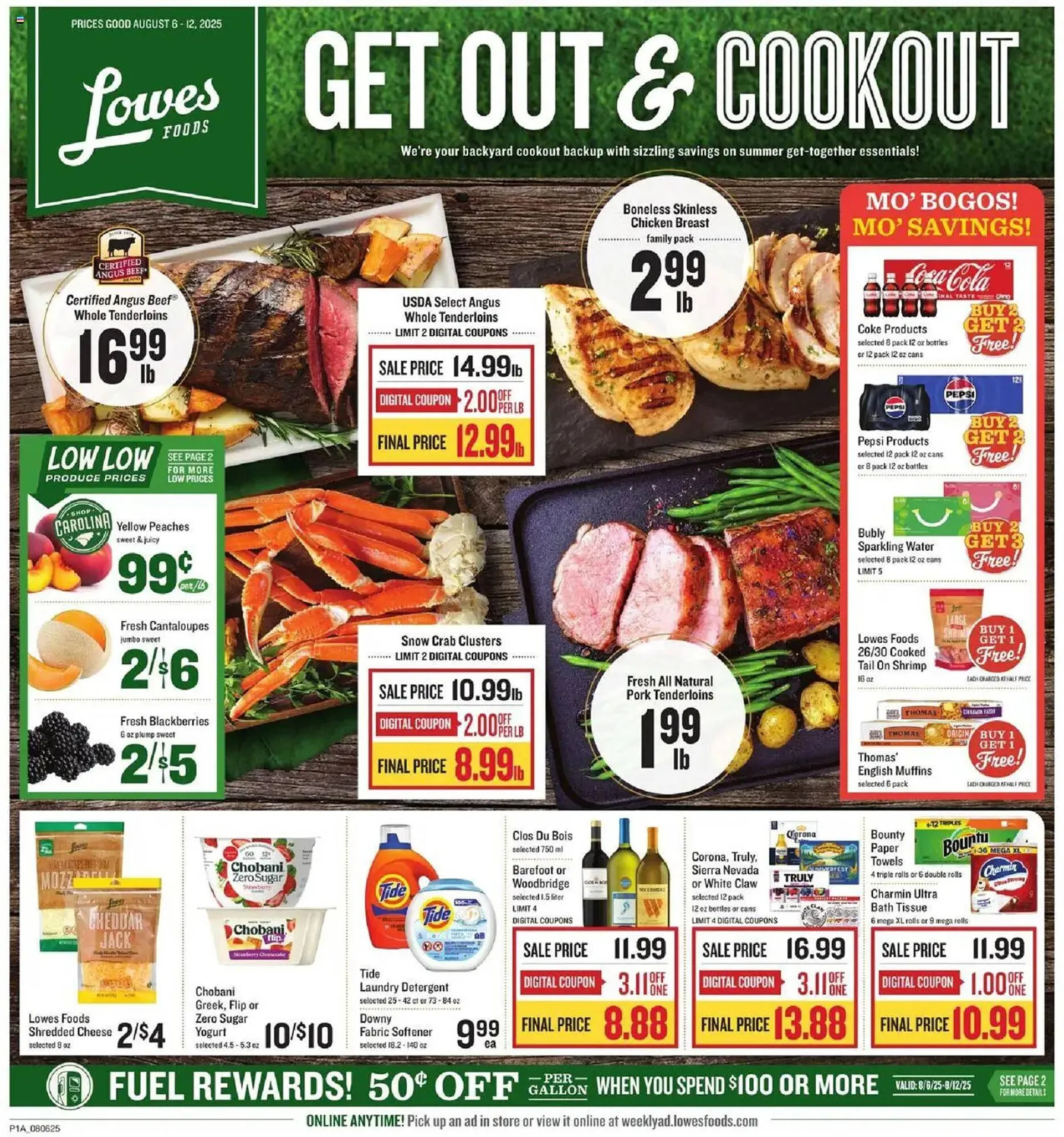 Weekly ad Lowes Foods Weekly Ad from August 6 to August 13 2025 - Page 1
