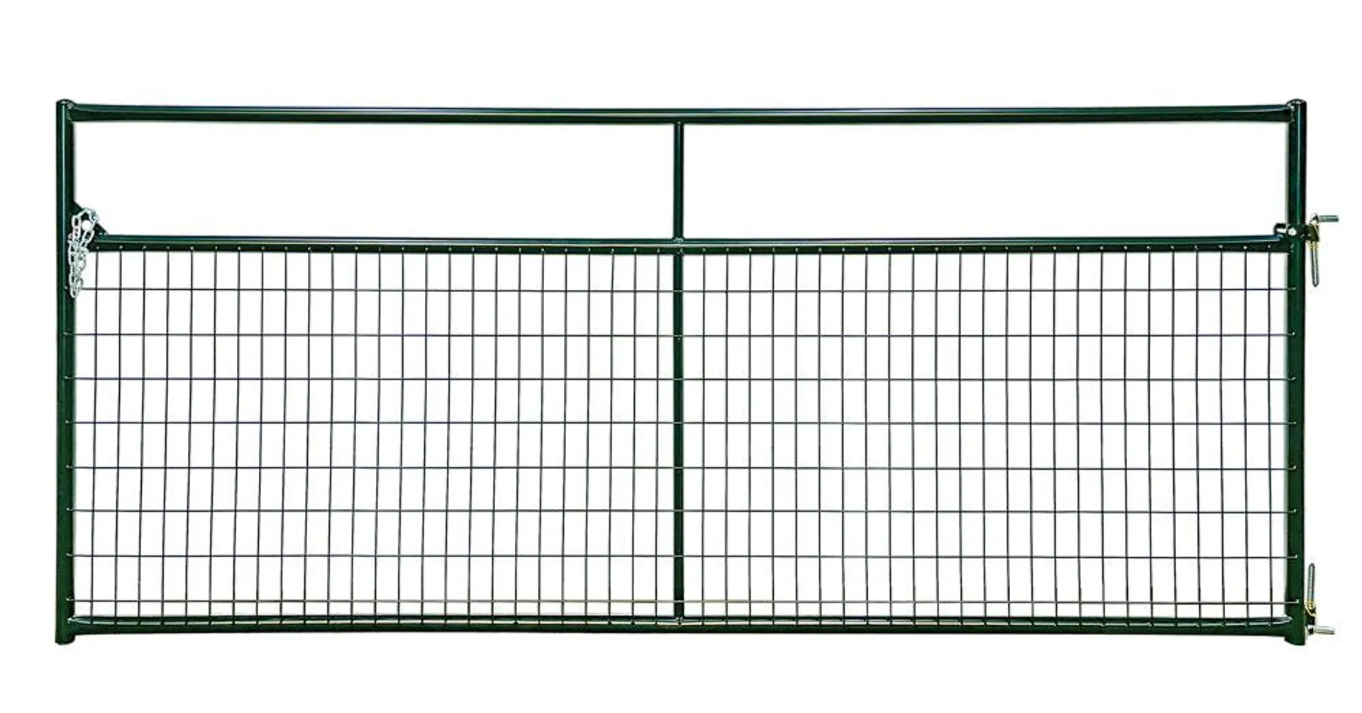 RWGG12 Wire-Filled Economy Gate, 12 ft W Gate, 50-1/2 in H Gate, 20 ga Frame Tube/Channel, 8 ga Mesh Wire