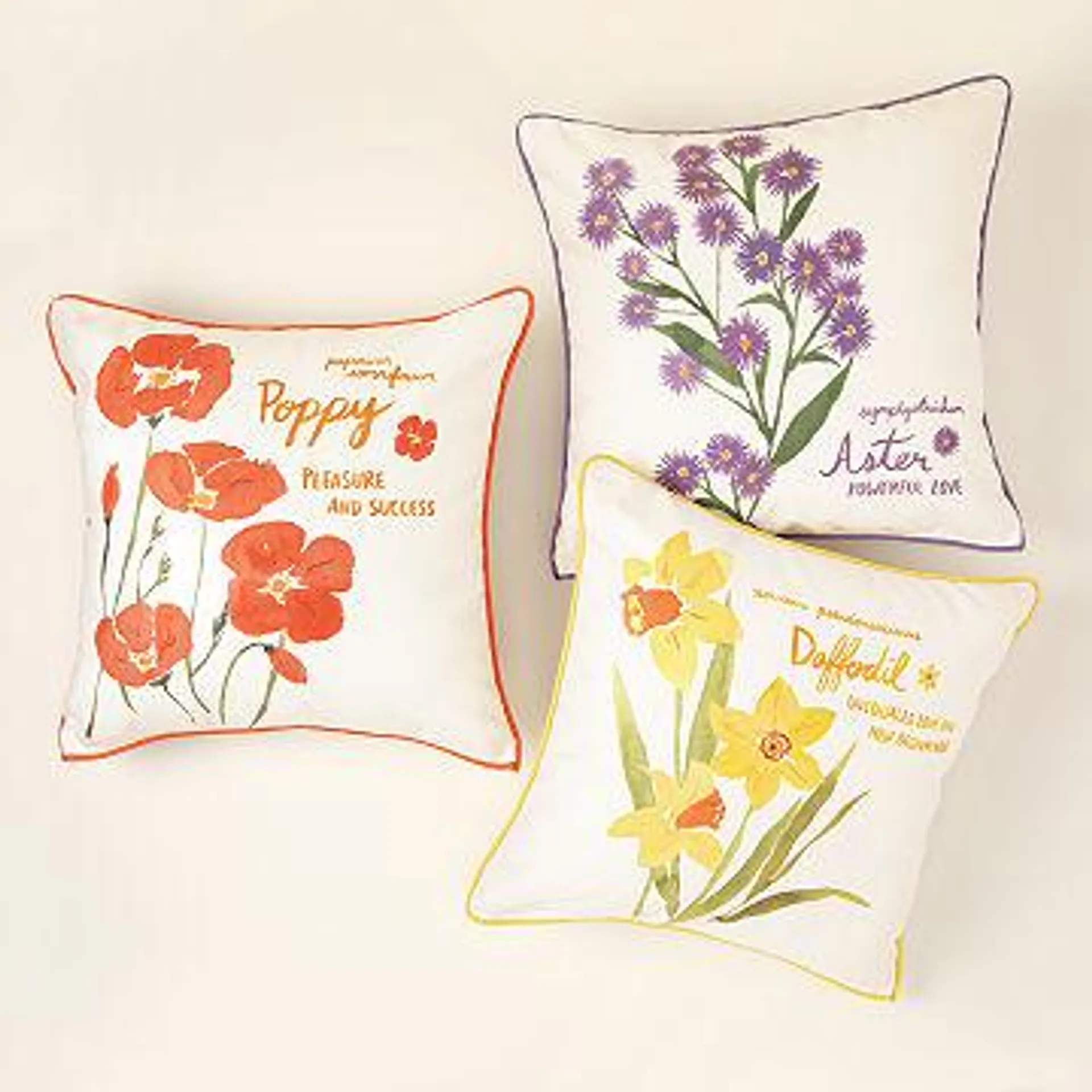 Birth Month Flower Pillow