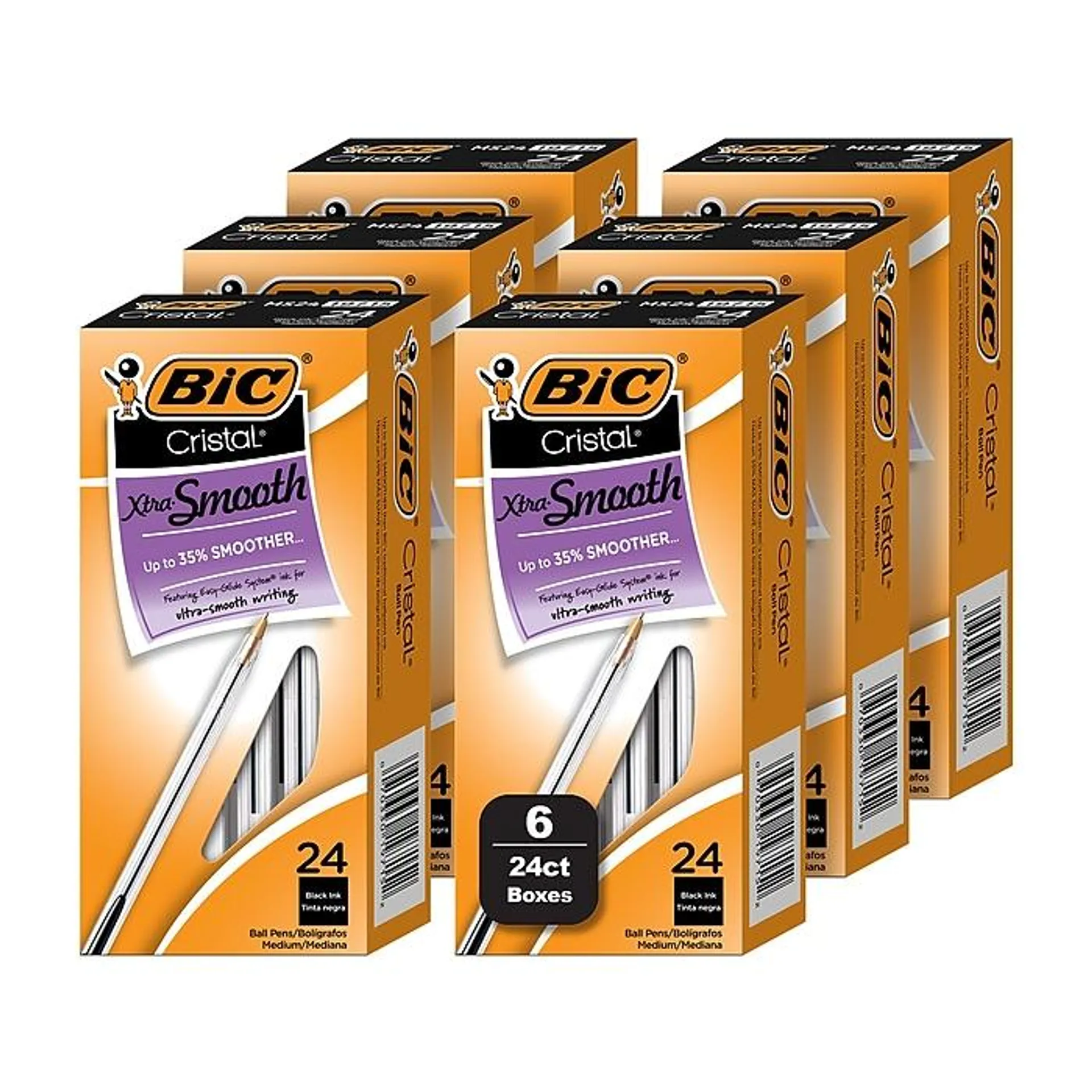 BIC Cristal Xtra Smooth Ballpoint Pen,