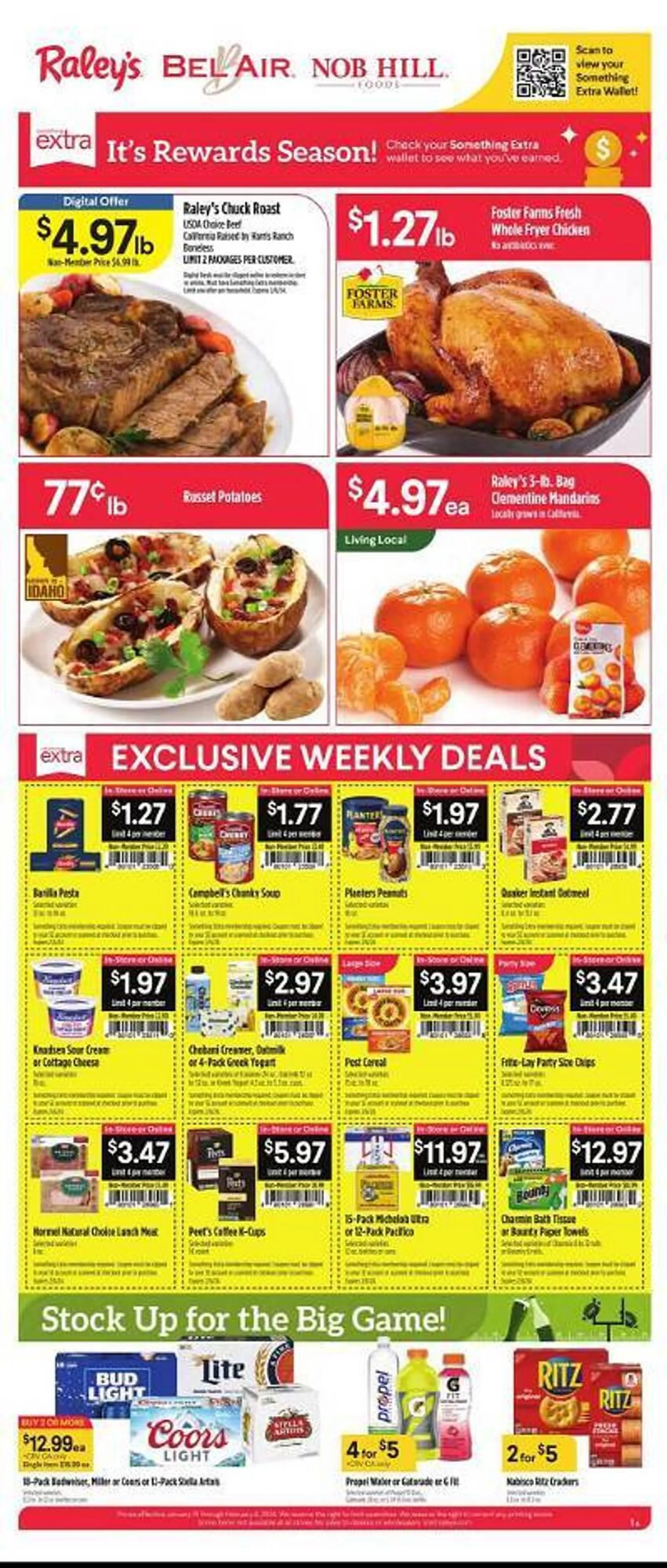 Weekly ad Nob Hill Weekly Ad from January 31 to February 6 2024 - Page 1