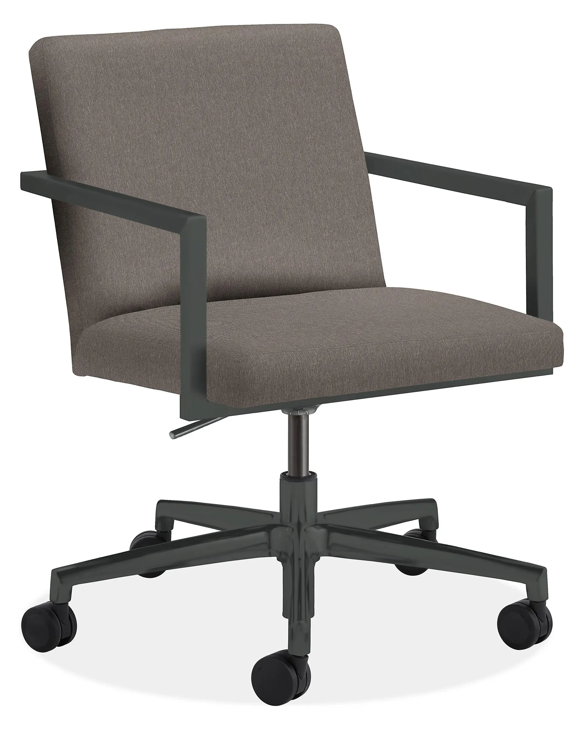 Lira Office Chair in Flint Grey with Graphite Frame