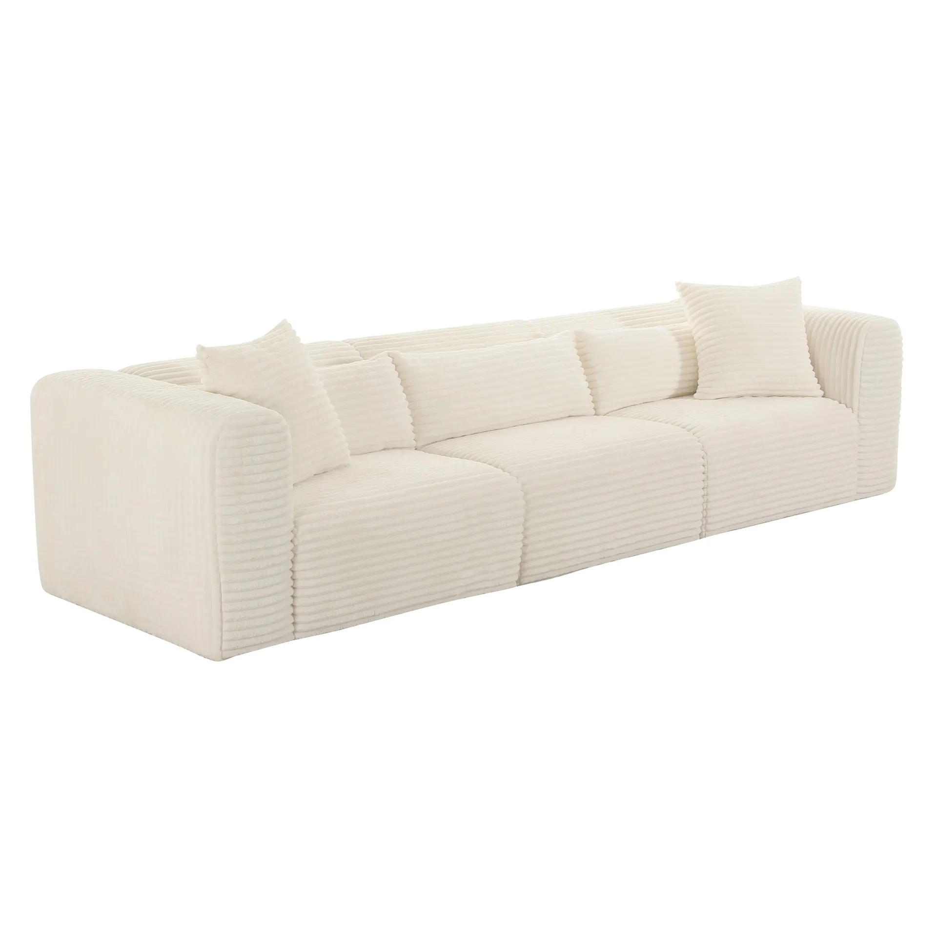 Tarra Fluffy Oversized Corduroy Modular Sofa