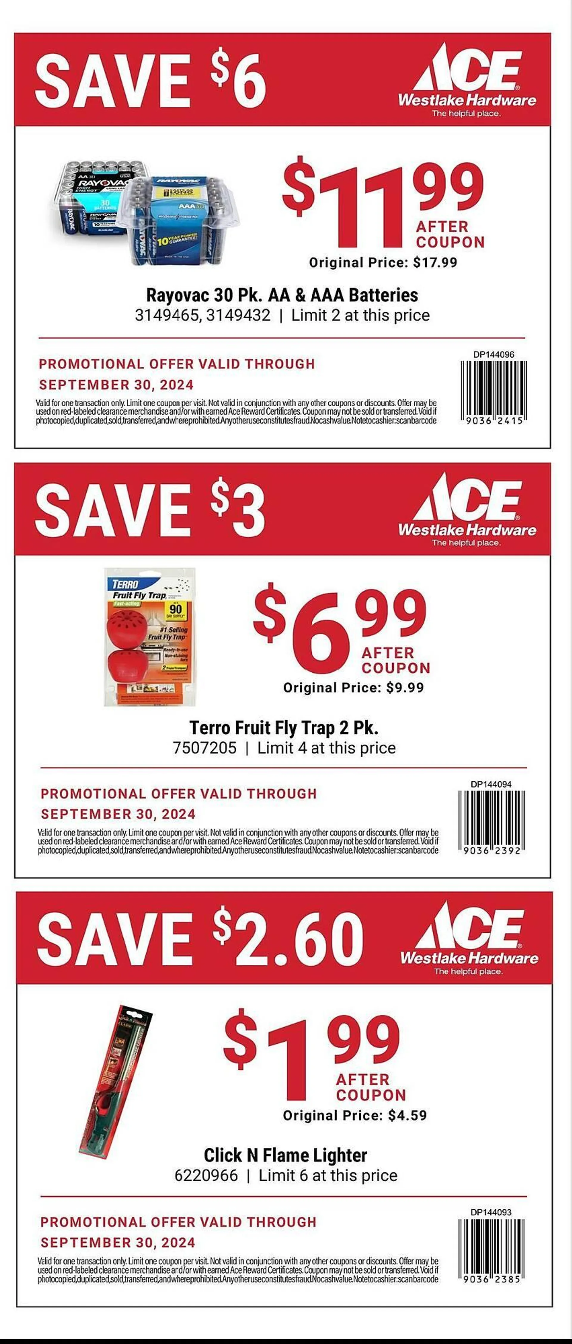 Weekly ad Ace Hardware Weekly Ad from September 1 to September 30 2024 - Page 5