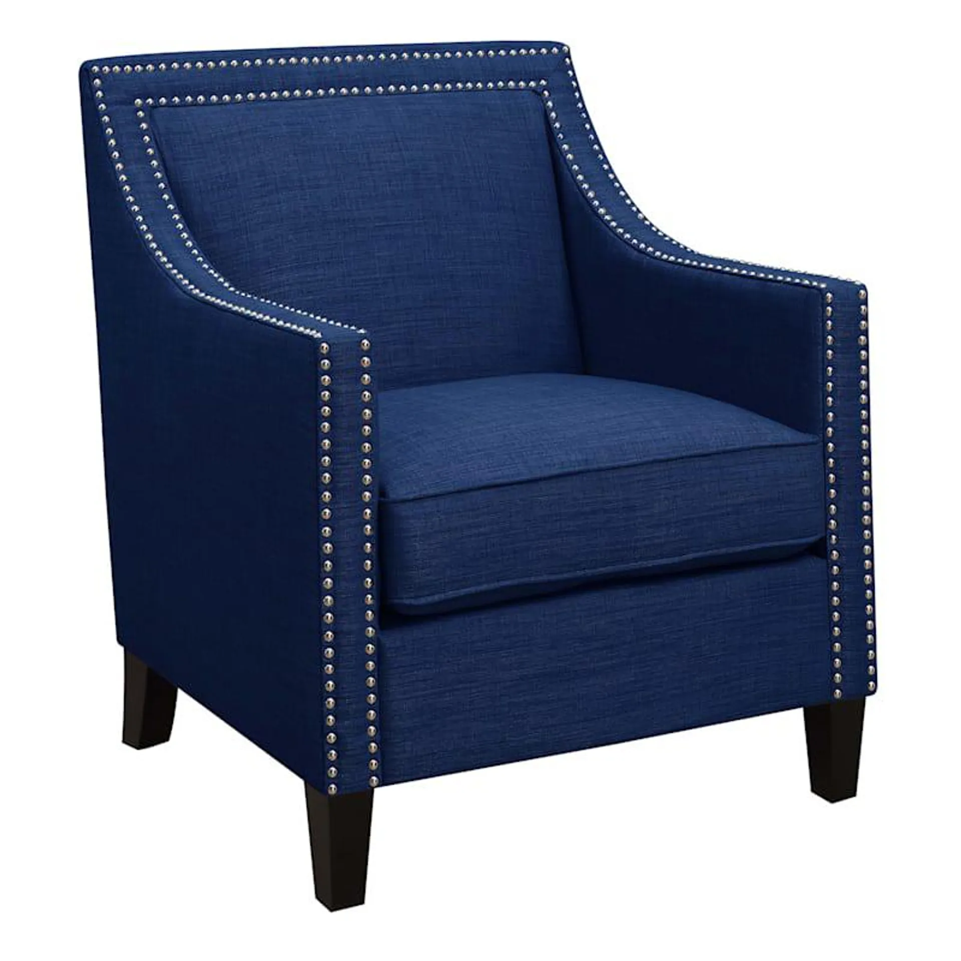 Providence Erica Studded Accent Chair, Blue