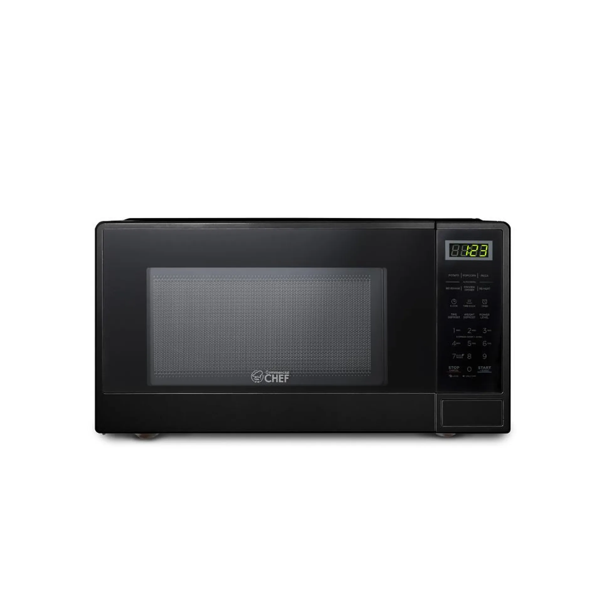 Commercial Chef 1000W Countertop Microwave Oven, 1.1 Cu. Ft., Black, CHCM11100B