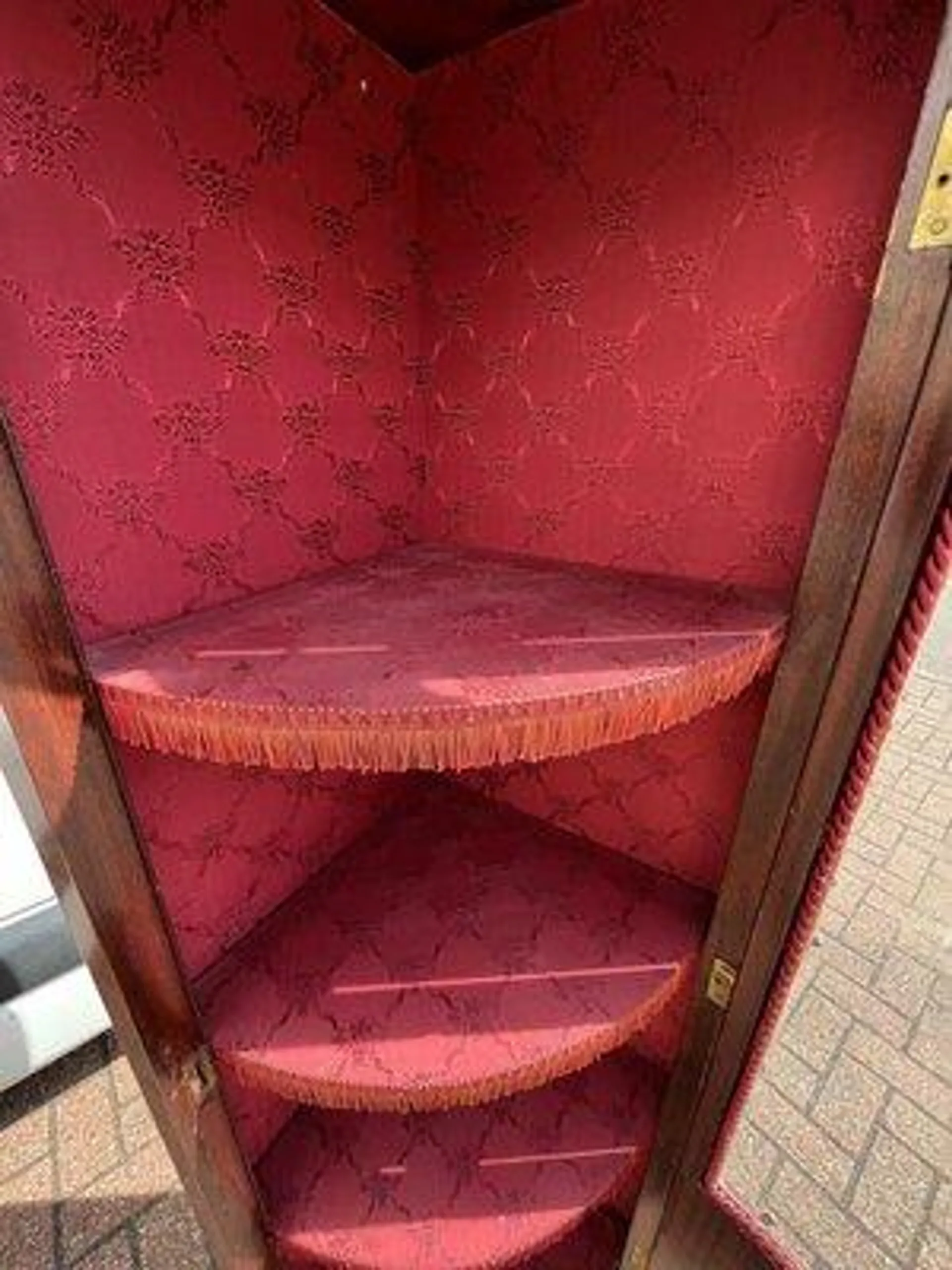 Inlaid Display Corner Cabinet