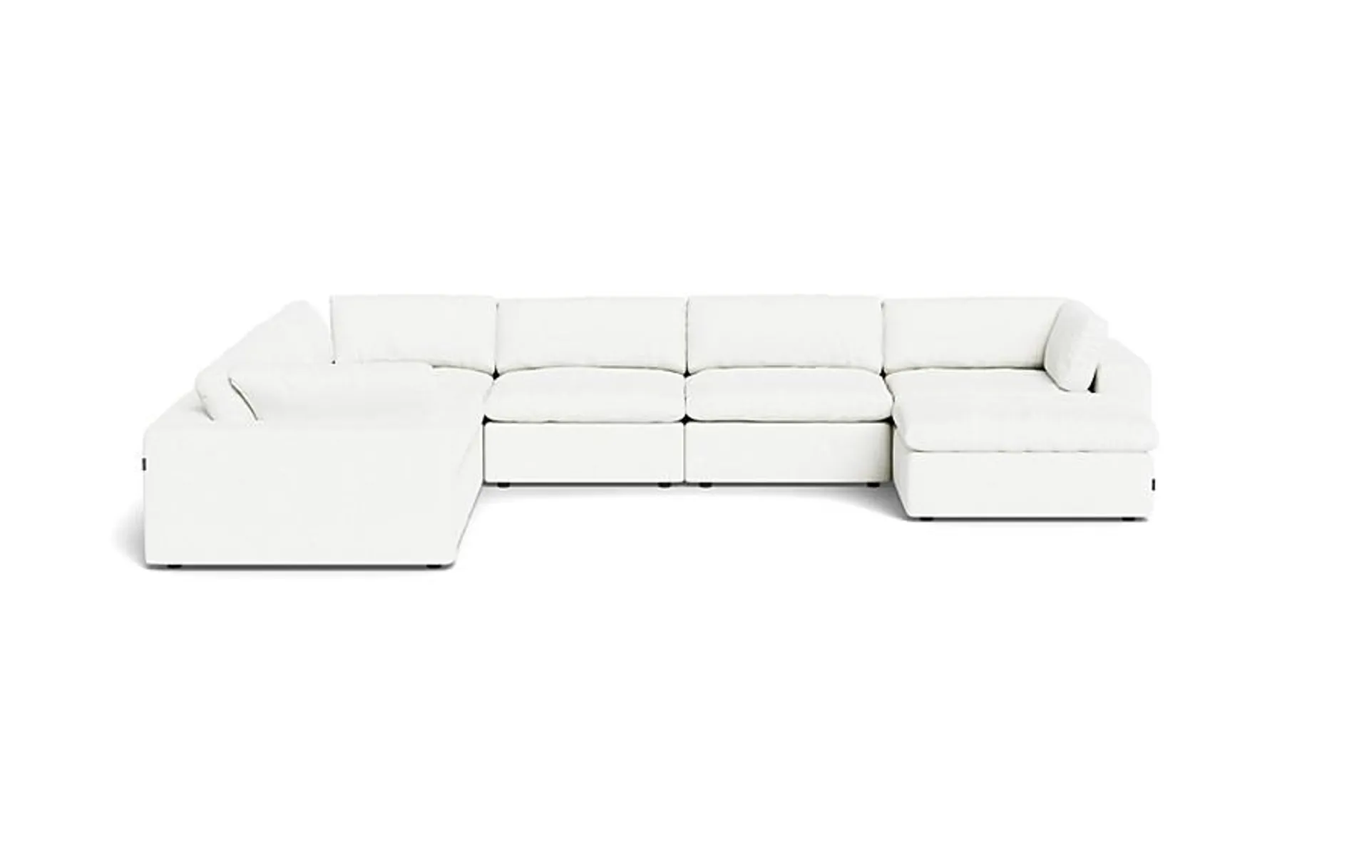 Bloom Extended Sectional Modular Sofa White