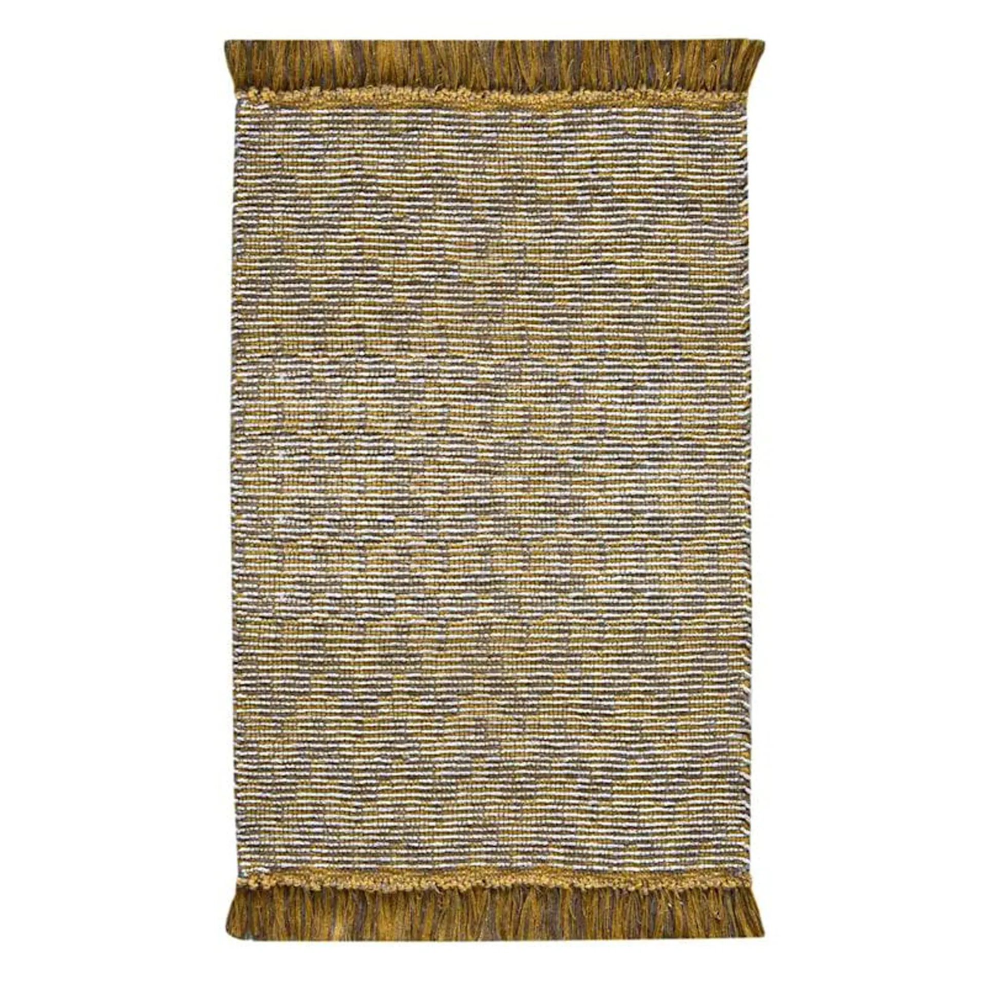 Yellow Jute & Chenille Accent Rug, 27x45