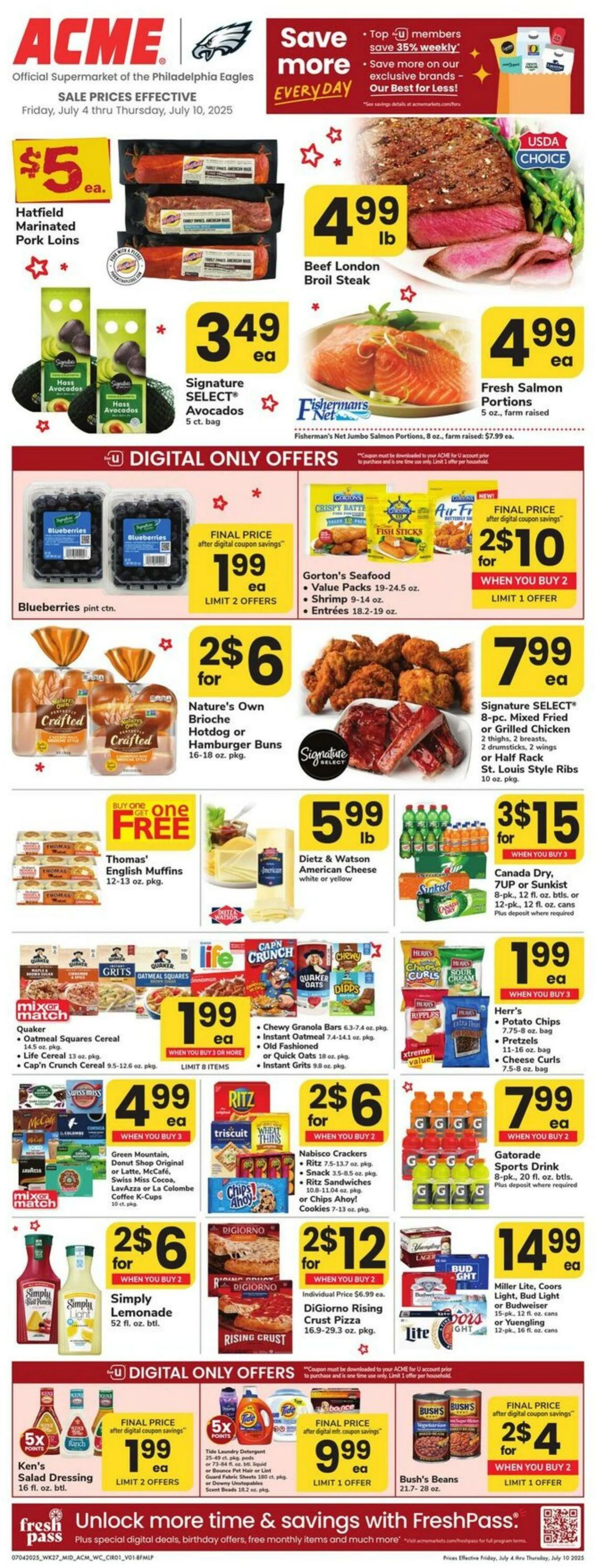 Weekly ad Acme Current weekly ad from July 4 to July 10 2025 - Page 3