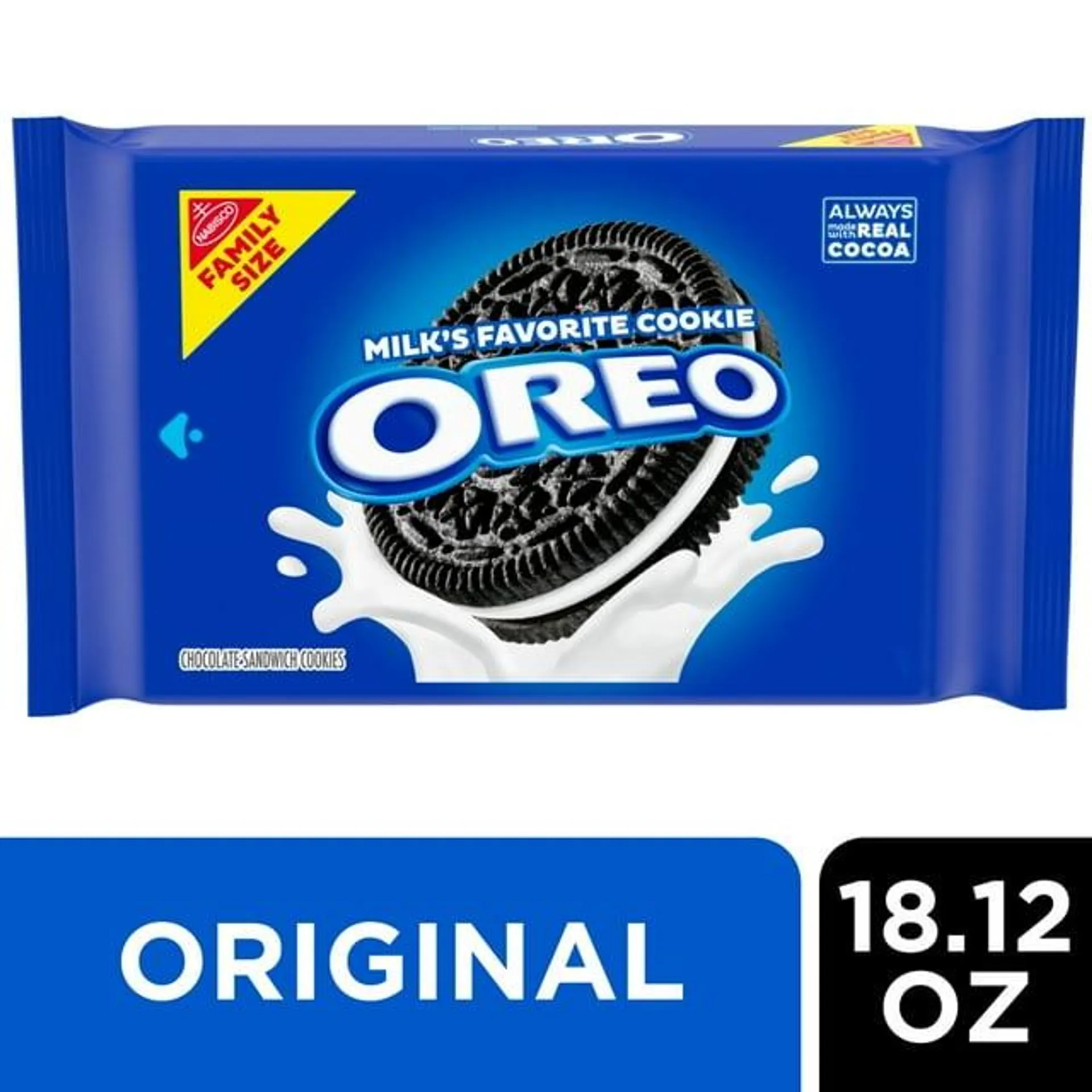 OREO Chocolate Sandwich Cookies, Family Size, Halloween Snacks, 18.12 oz