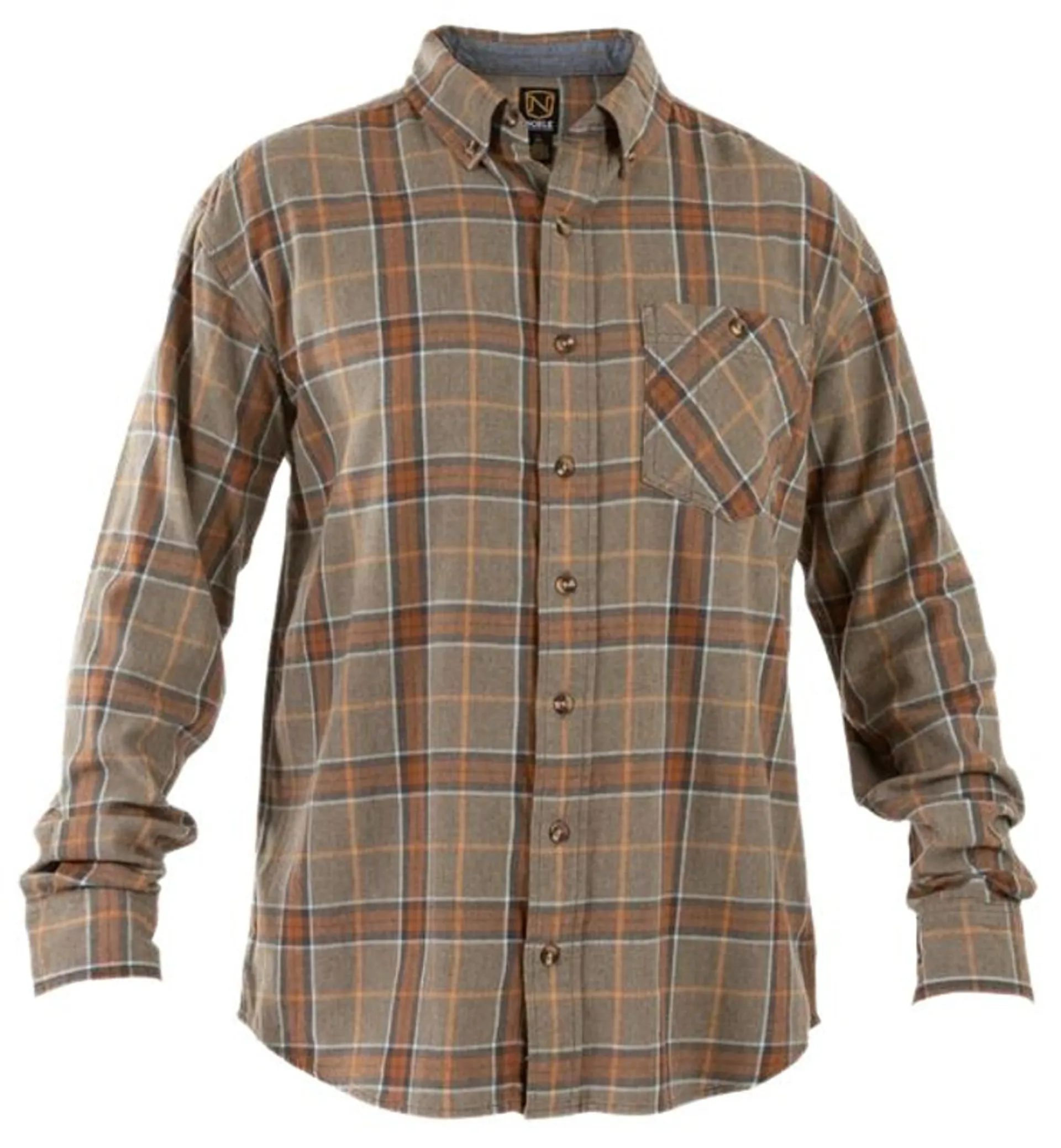 Noble Outfitters Men's Tundra Plaid Long Sleeve Flannel Shirt