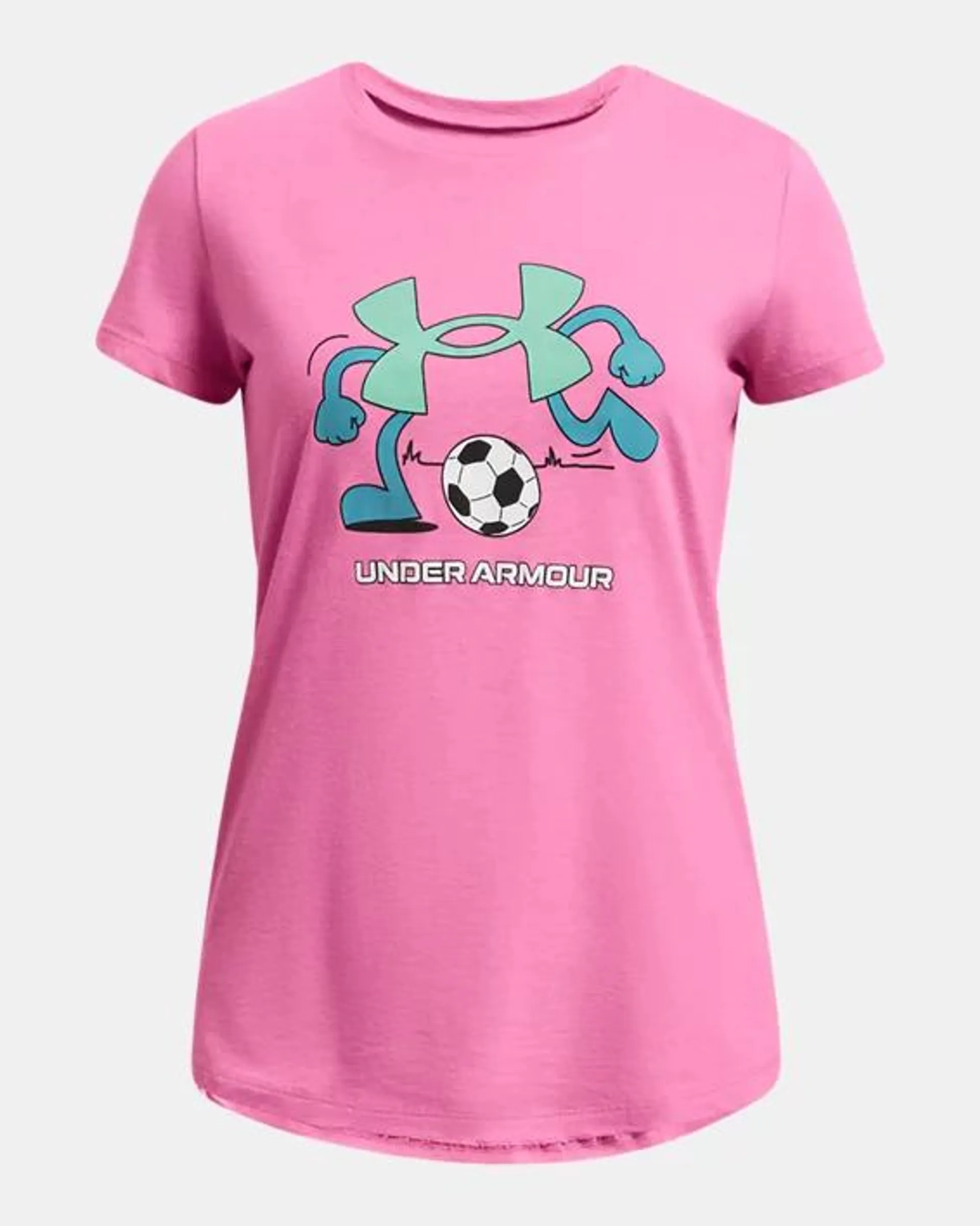 Girls' UA Soccer Logo Short Sleeve