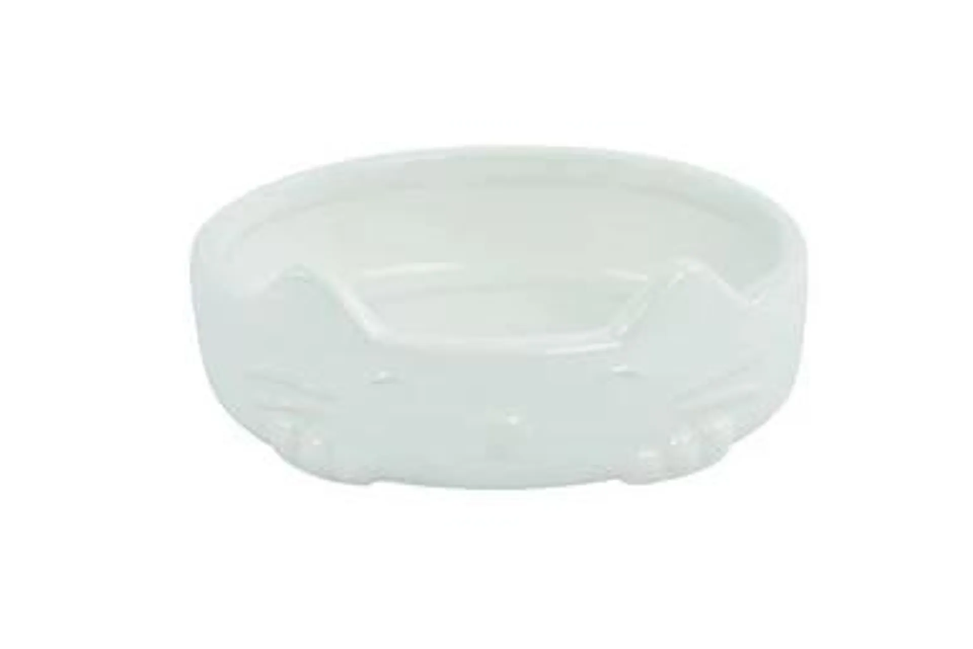 Play On White Ceramic Cat Bowl