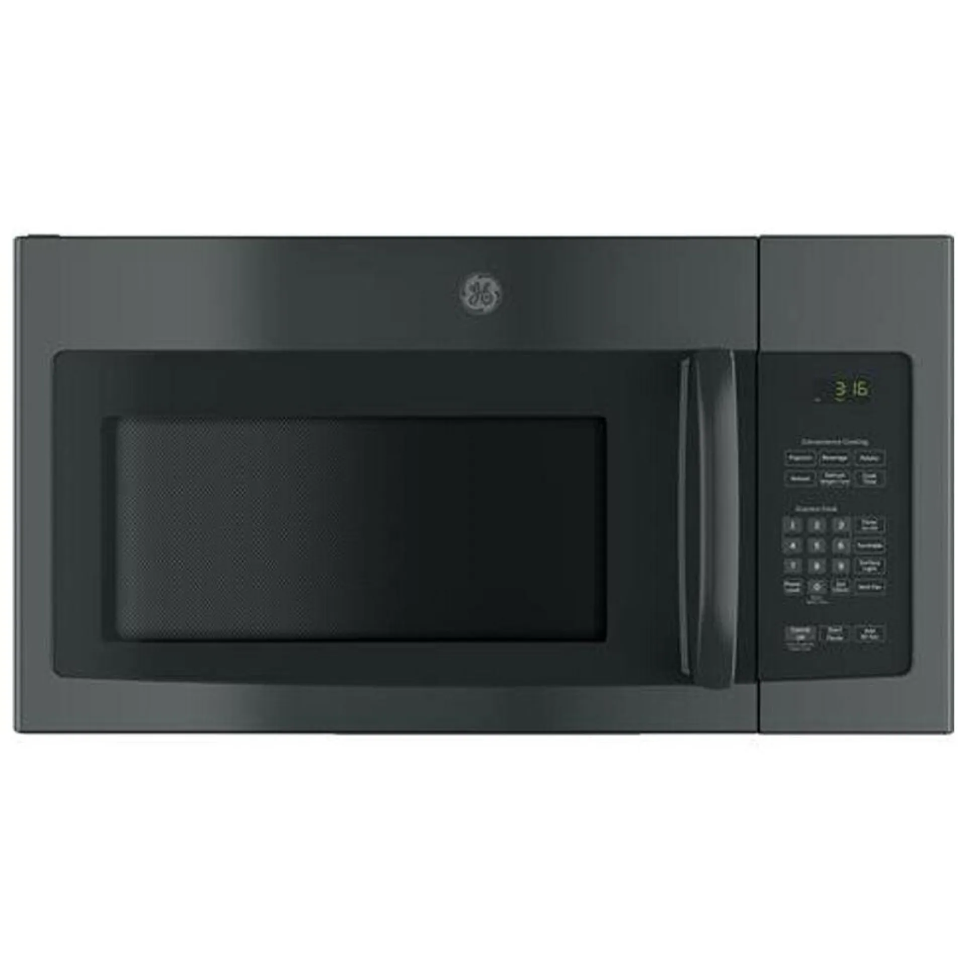 GE 30" 1.6 Cu. Ft. Over-the-Range Microwave with 10 Power Levels & 300 CFM - Black