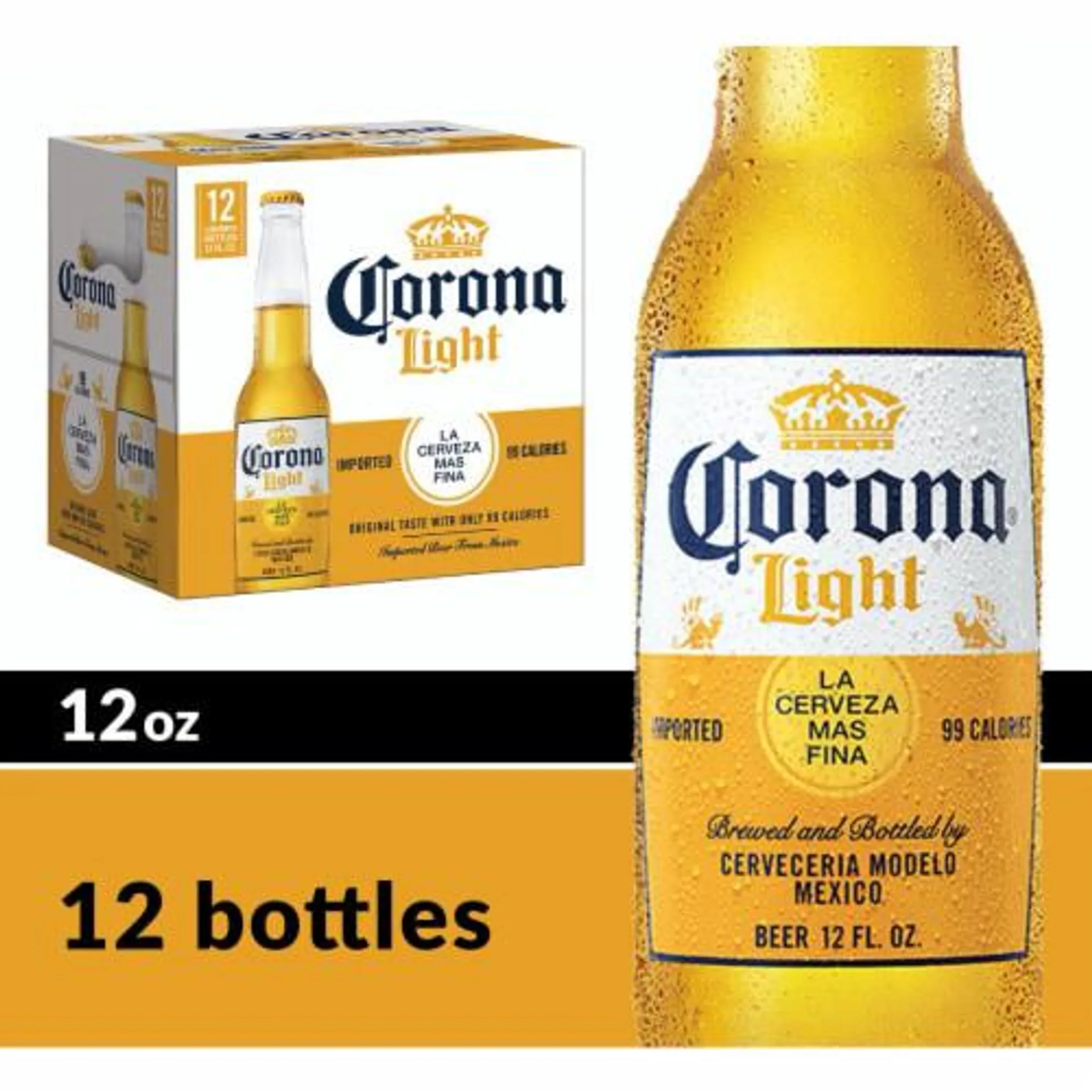 Corona Light Mexican Lager Import Lower Calorie* Beer