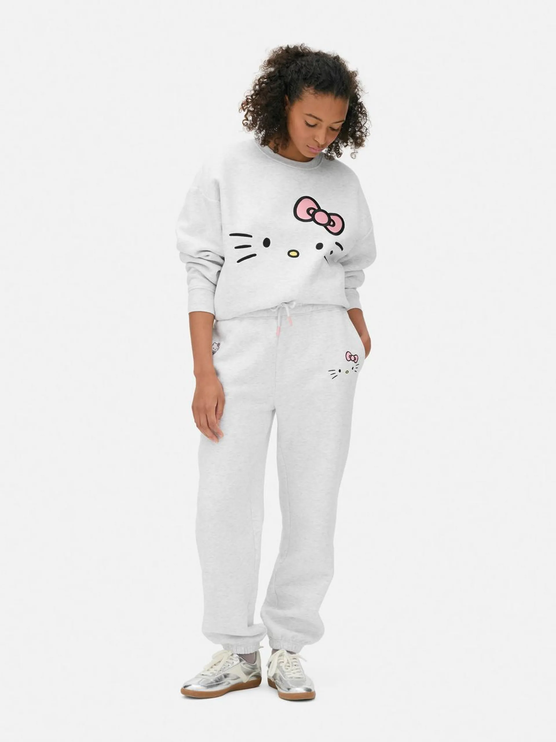 Hello Kitty Graphic Cuffed Joggers