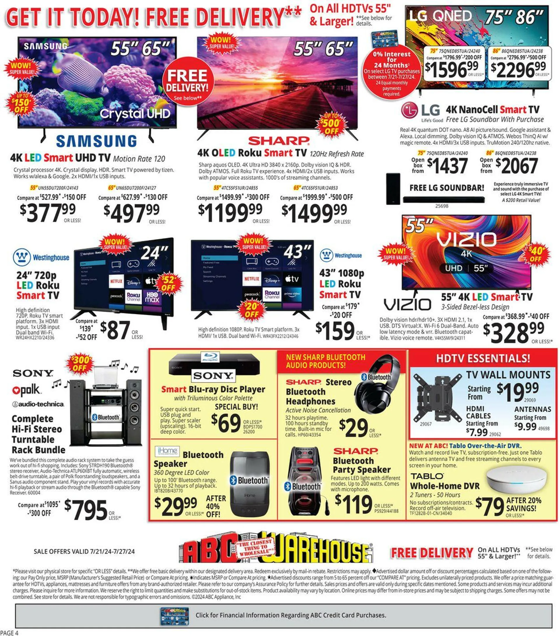 Weekly ad ABC Warehouse Current weekly ad from July 21 to July 27 2024 - Page 4