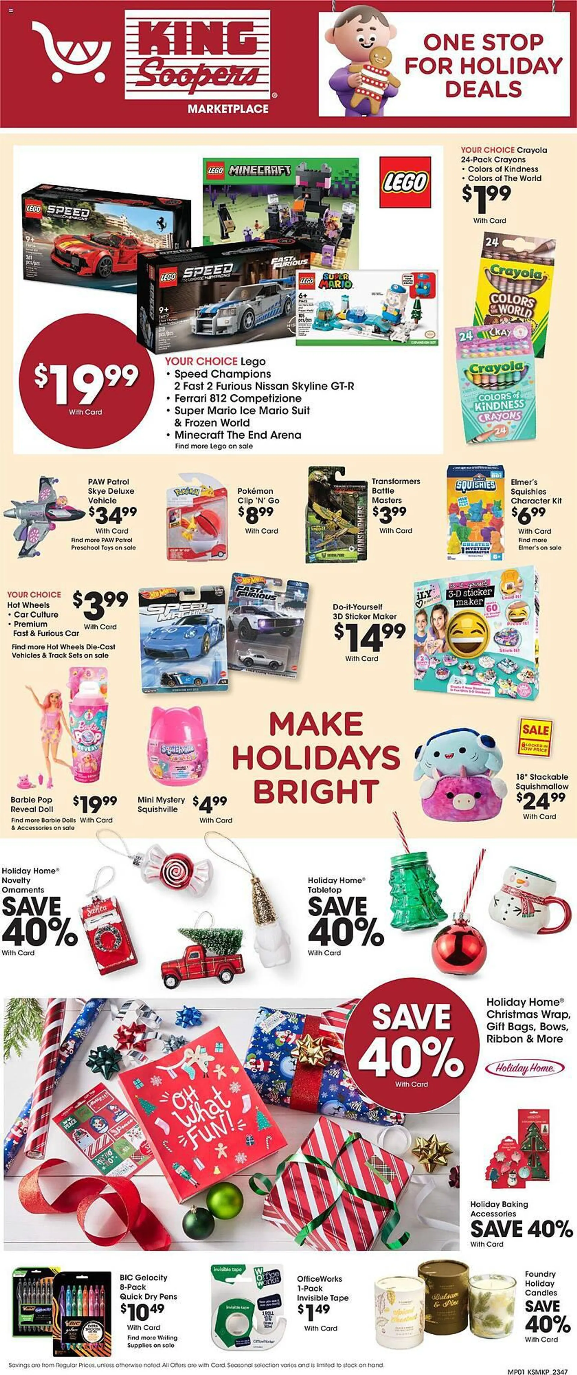 Weekly ad King Soopers Weekly Ad from December 20 to December 24 2023 - Page 1