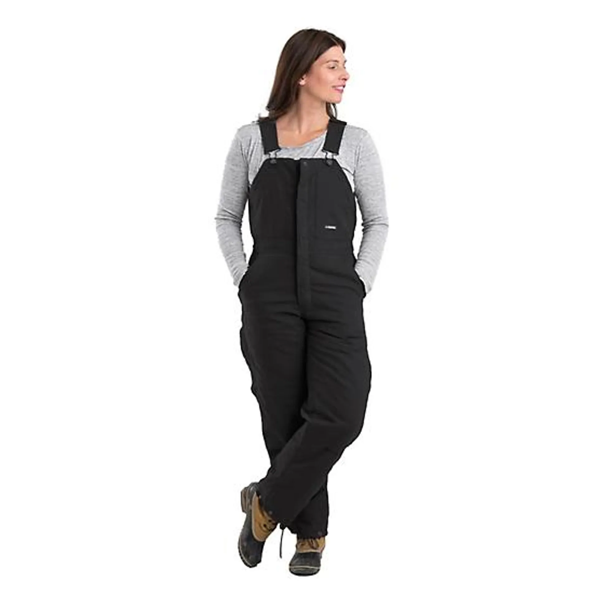 Women's Softstone Duck Quilt-Lined Insulated Bib Overalls