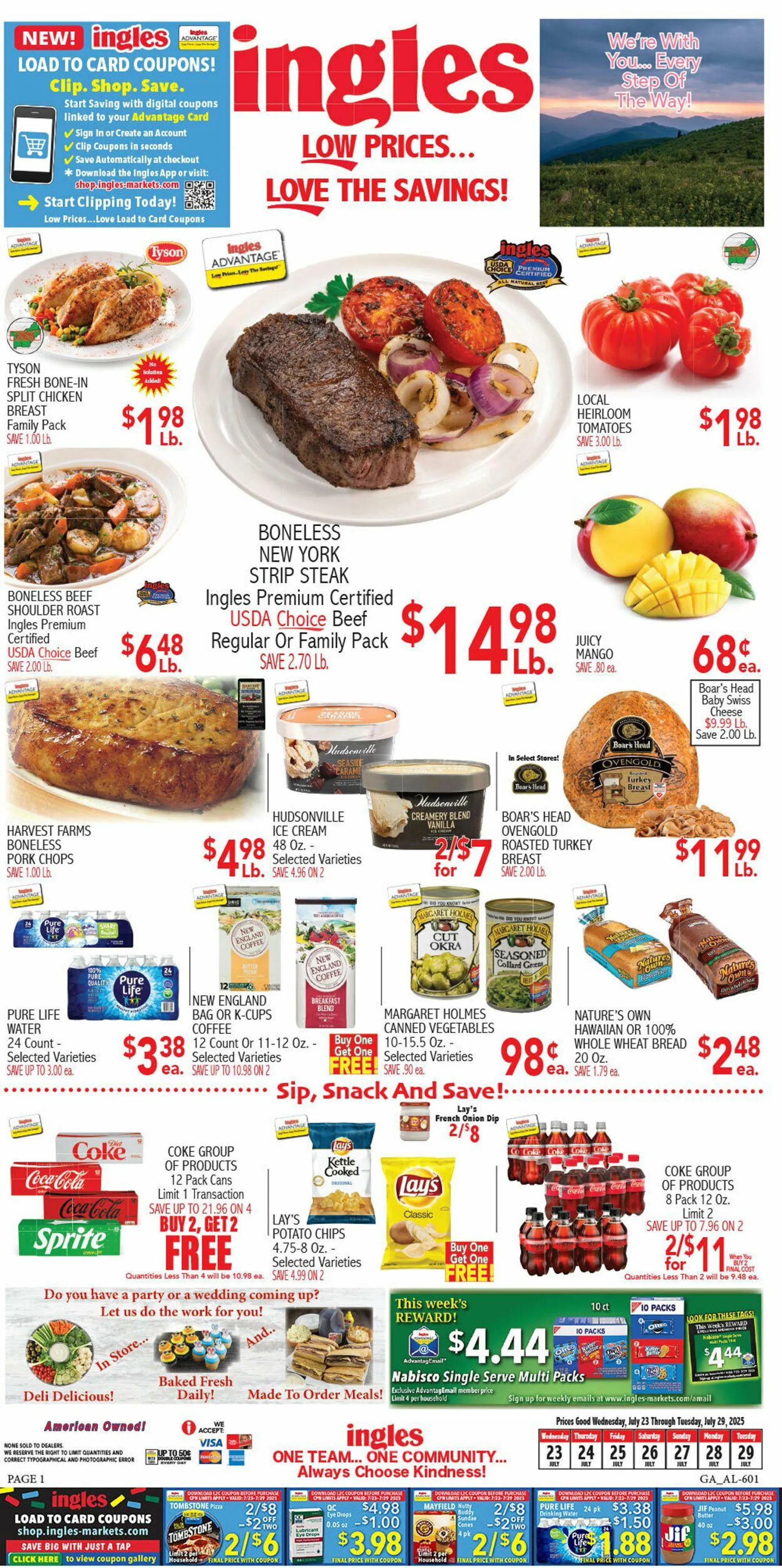 Weekly ad Ingles Current weekly ad from July 23 to July 29 2025 - Page 1