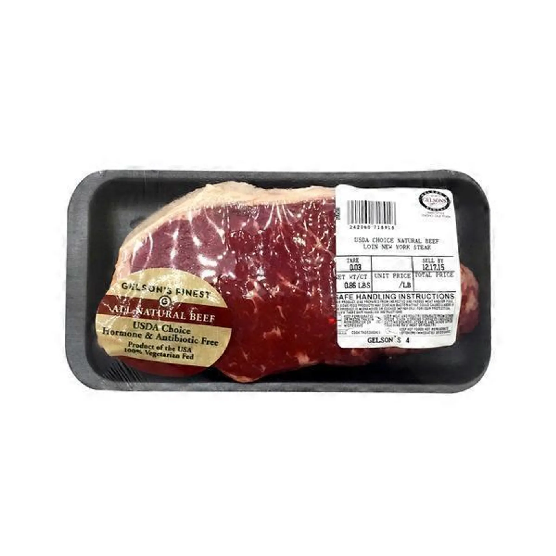 Gelson's Beef Loin NY Steak