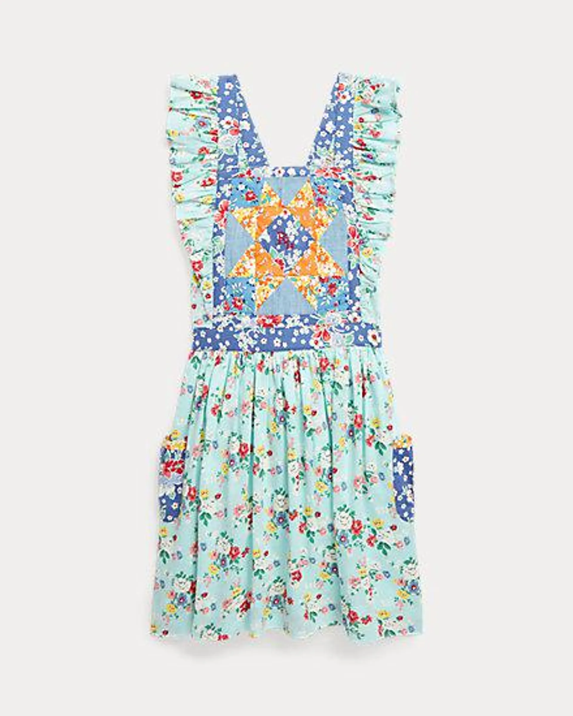 Patchwork Floral Cotton Dress