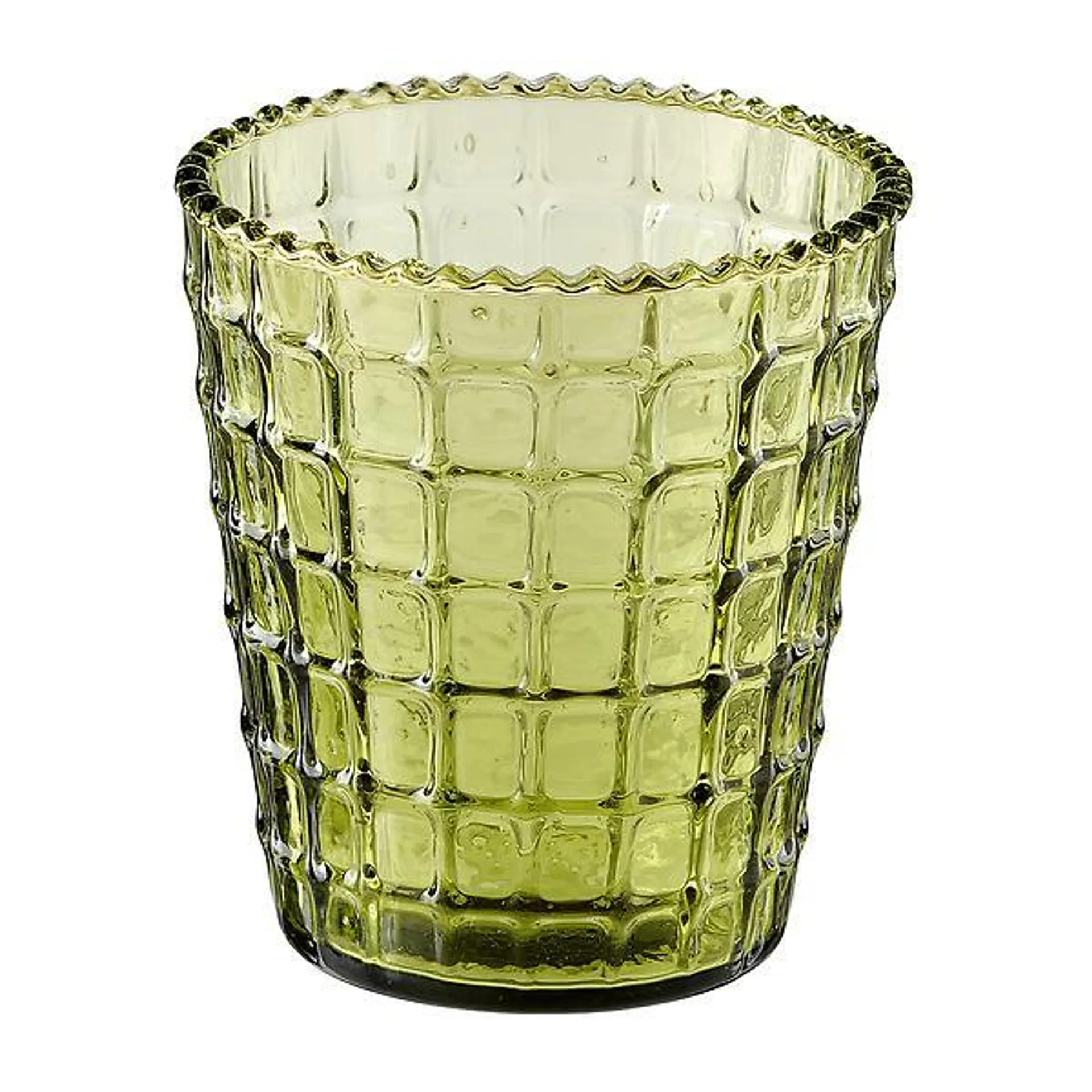 Be Home Ruffle Glass Lattice Tumbler