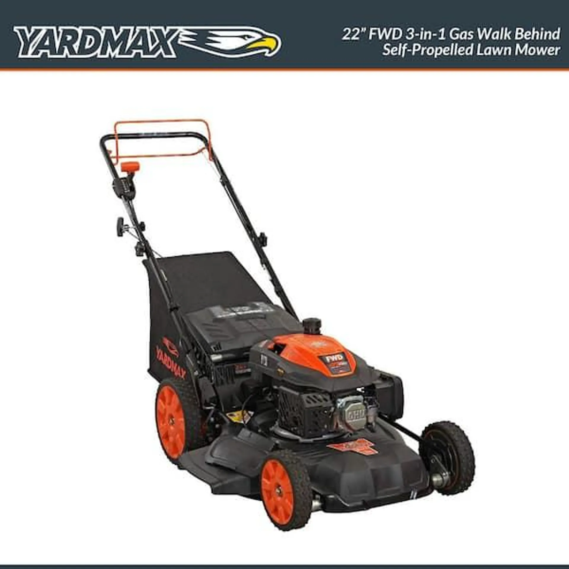 22 in. 201 cc SELECT PACE 6 Speed CVT High Wheel FWD 3-in-1 Gas Walk Behind Self Propelled Lawn Mower