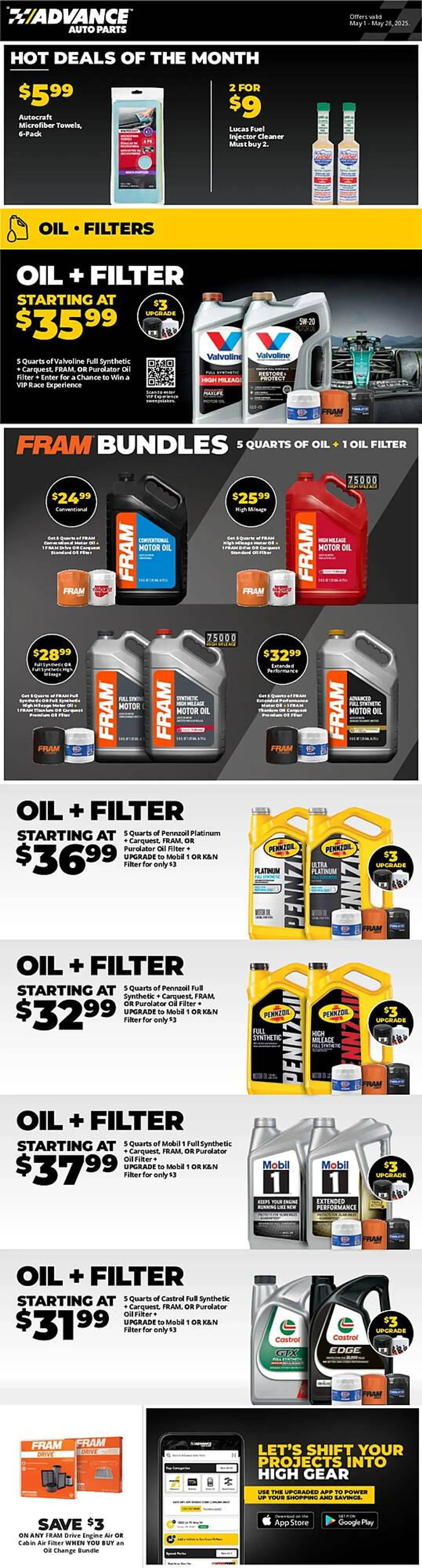 Advance Auto Parts Weekly Ad - 1