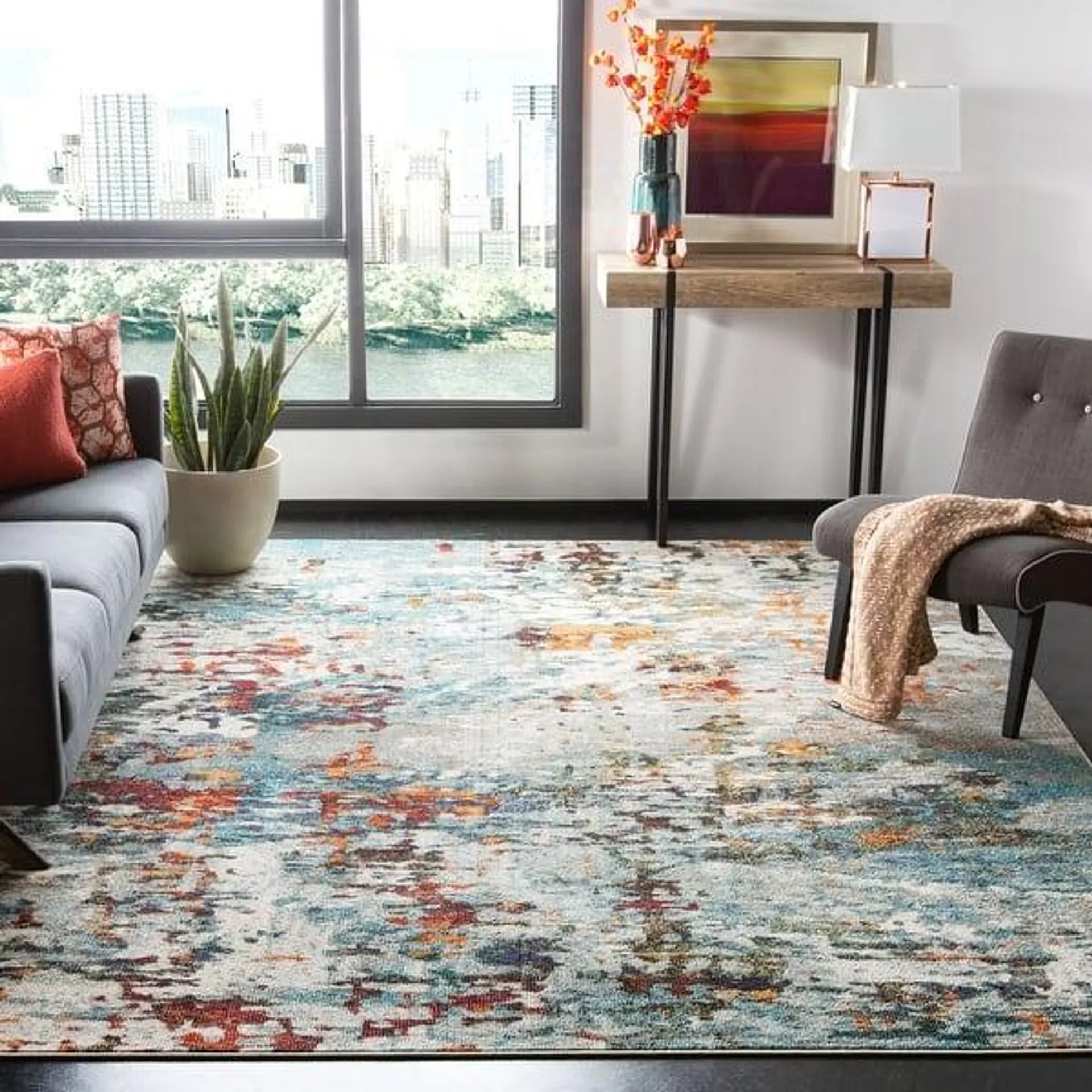 SAFAVIEH Madison Poranna Modern Abstract Rug