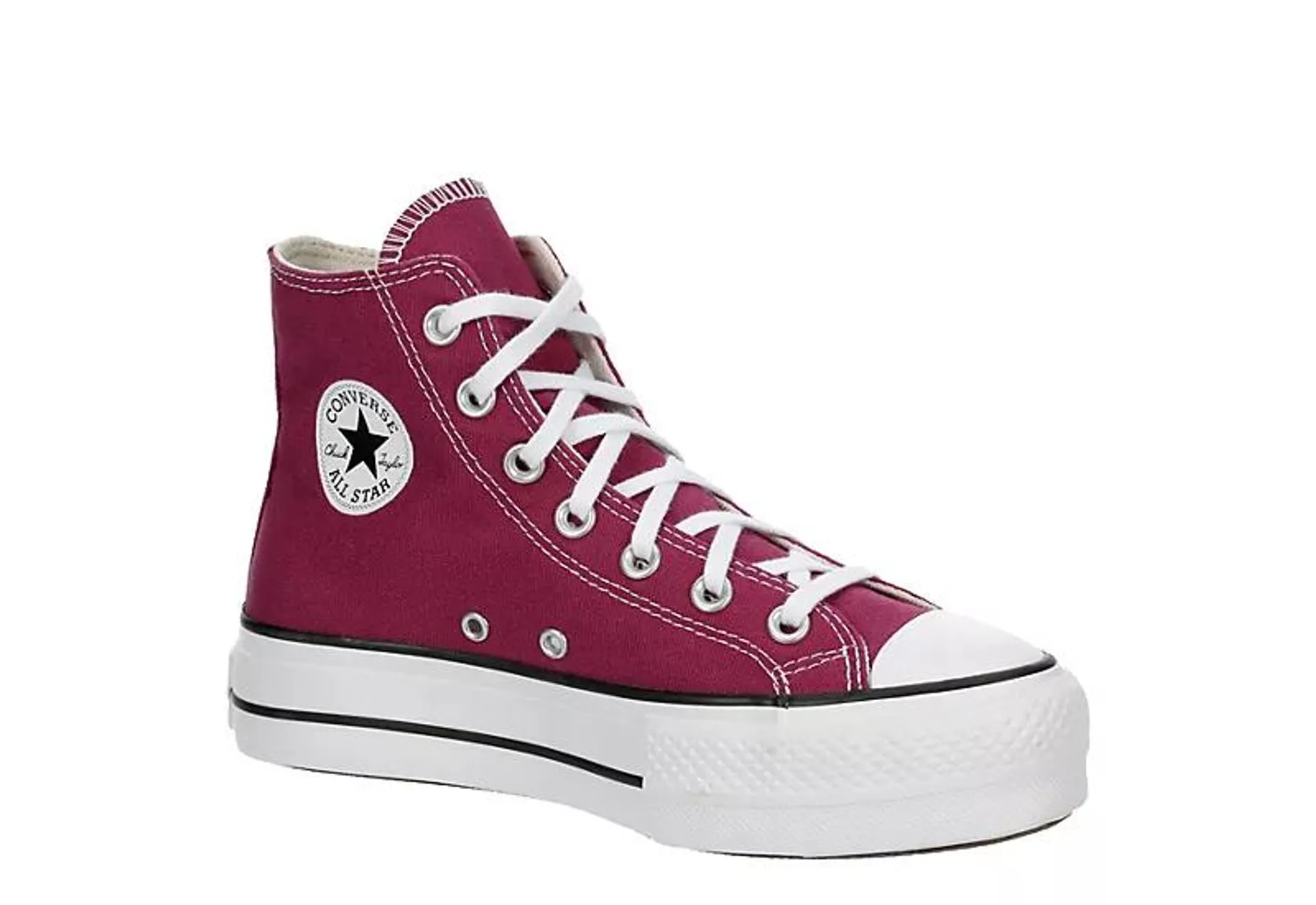 Converse Womens Chuck Taylor All Star High Top Platform Sneaker - Wine