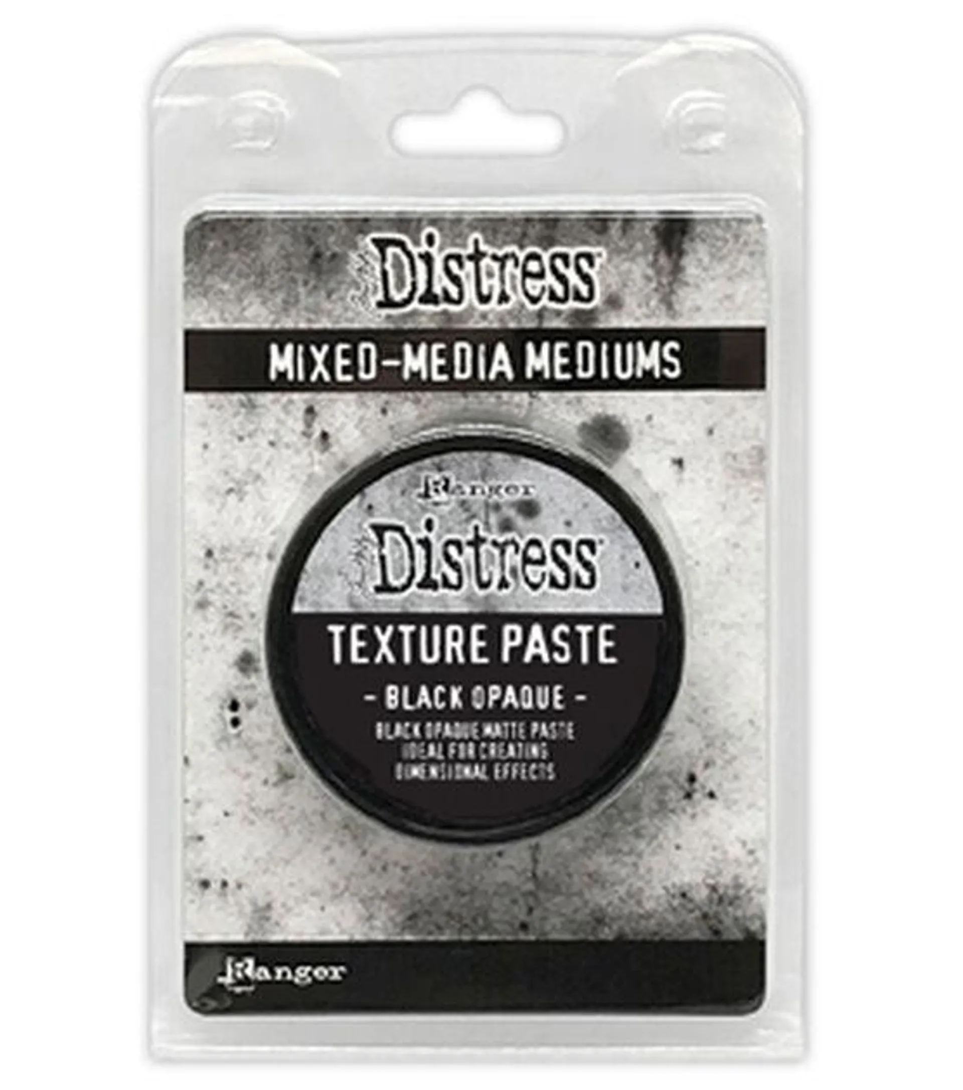 Tim Holtz 3oz Halloween Black Opaque Distress Texture Paste