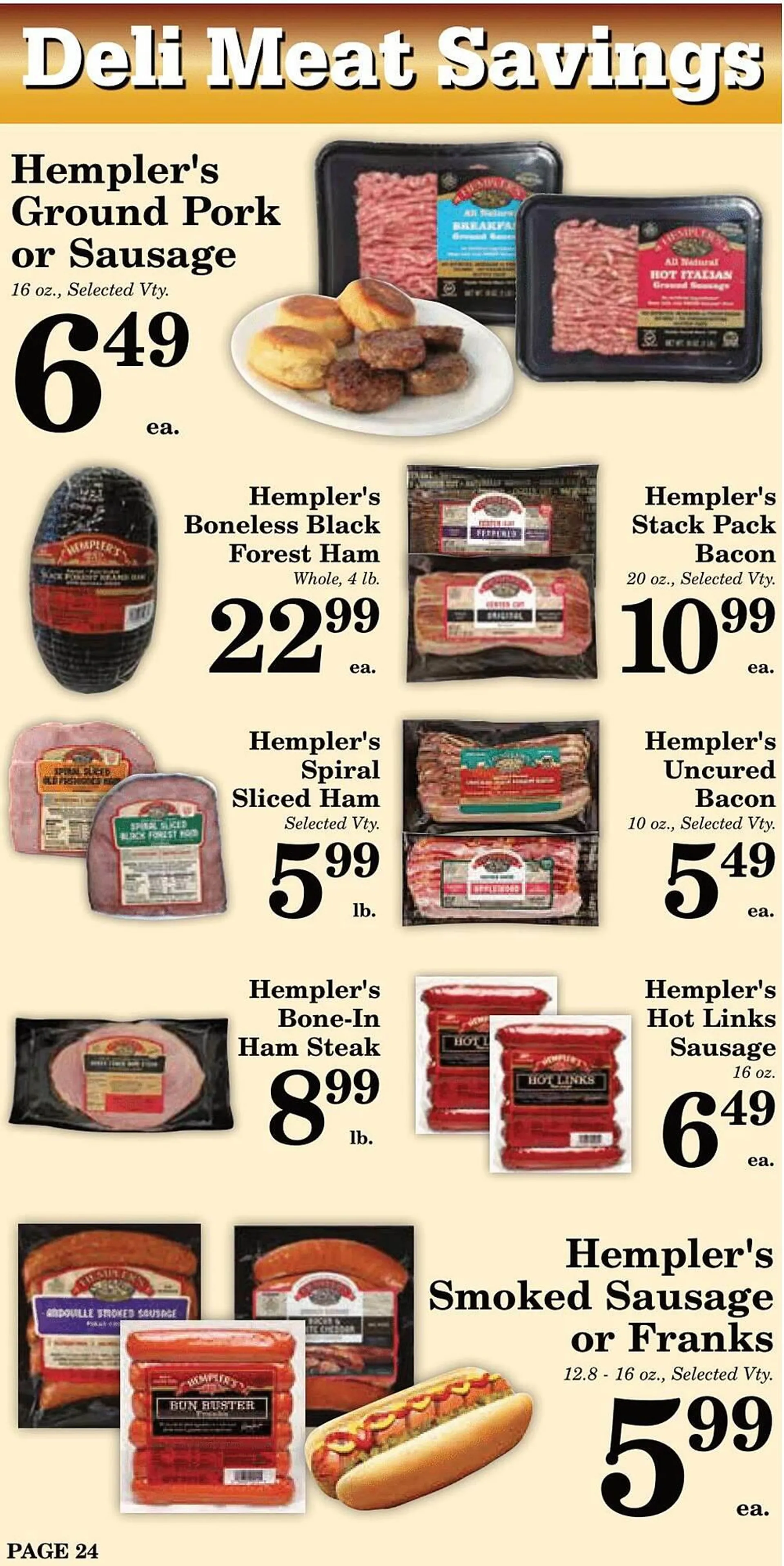 Weekly ad Harvest Foods ad from June 26 to July 30 2024 - Page 24