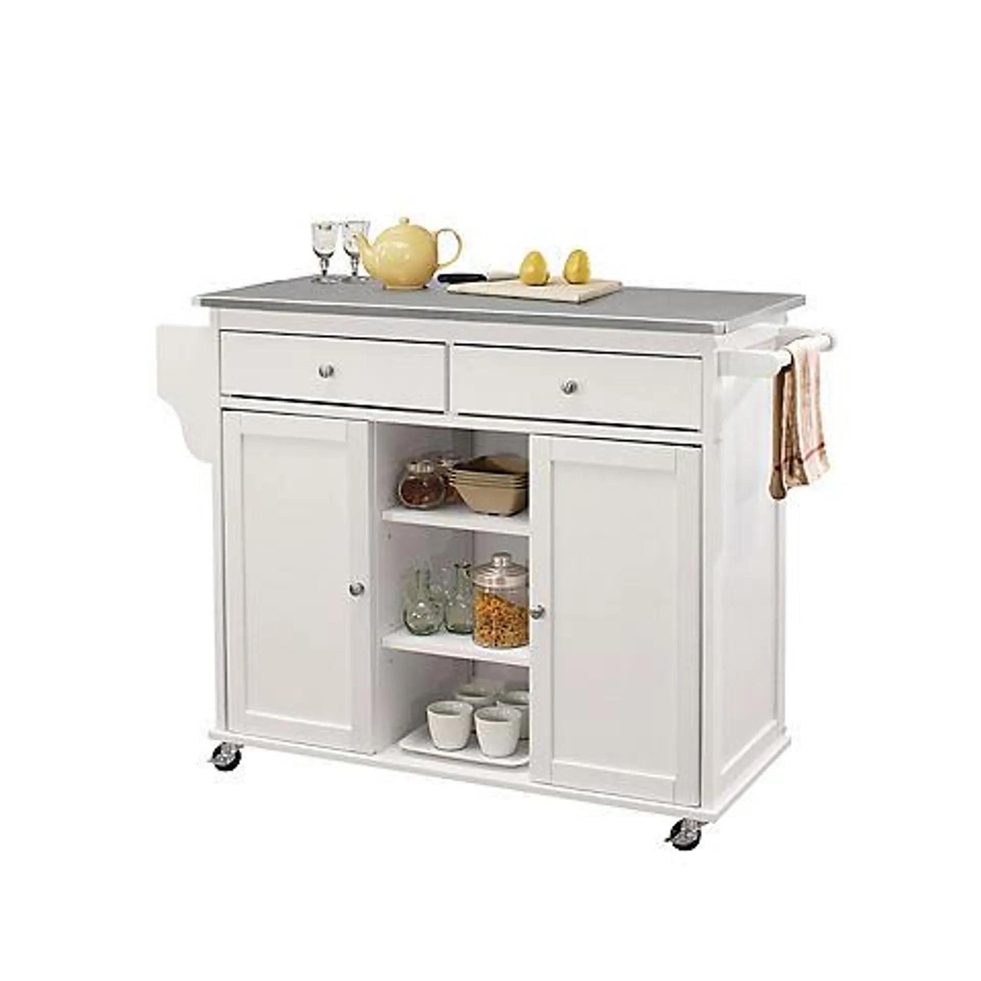 Acme Tullarick Kitchen Cart - White