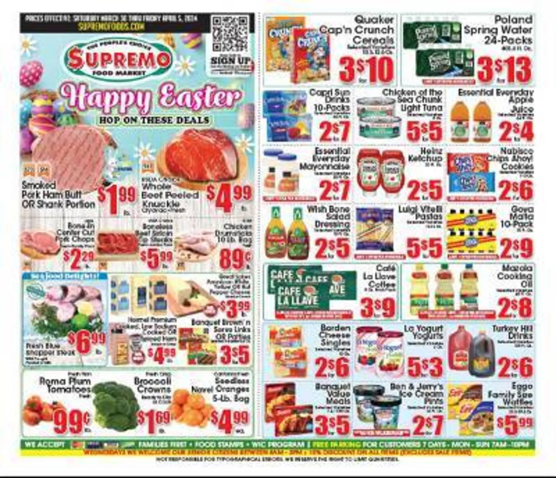 Weekly ad Supremo Foods Inc Weekly Ad from March 30 to April 5 2024 - Page 