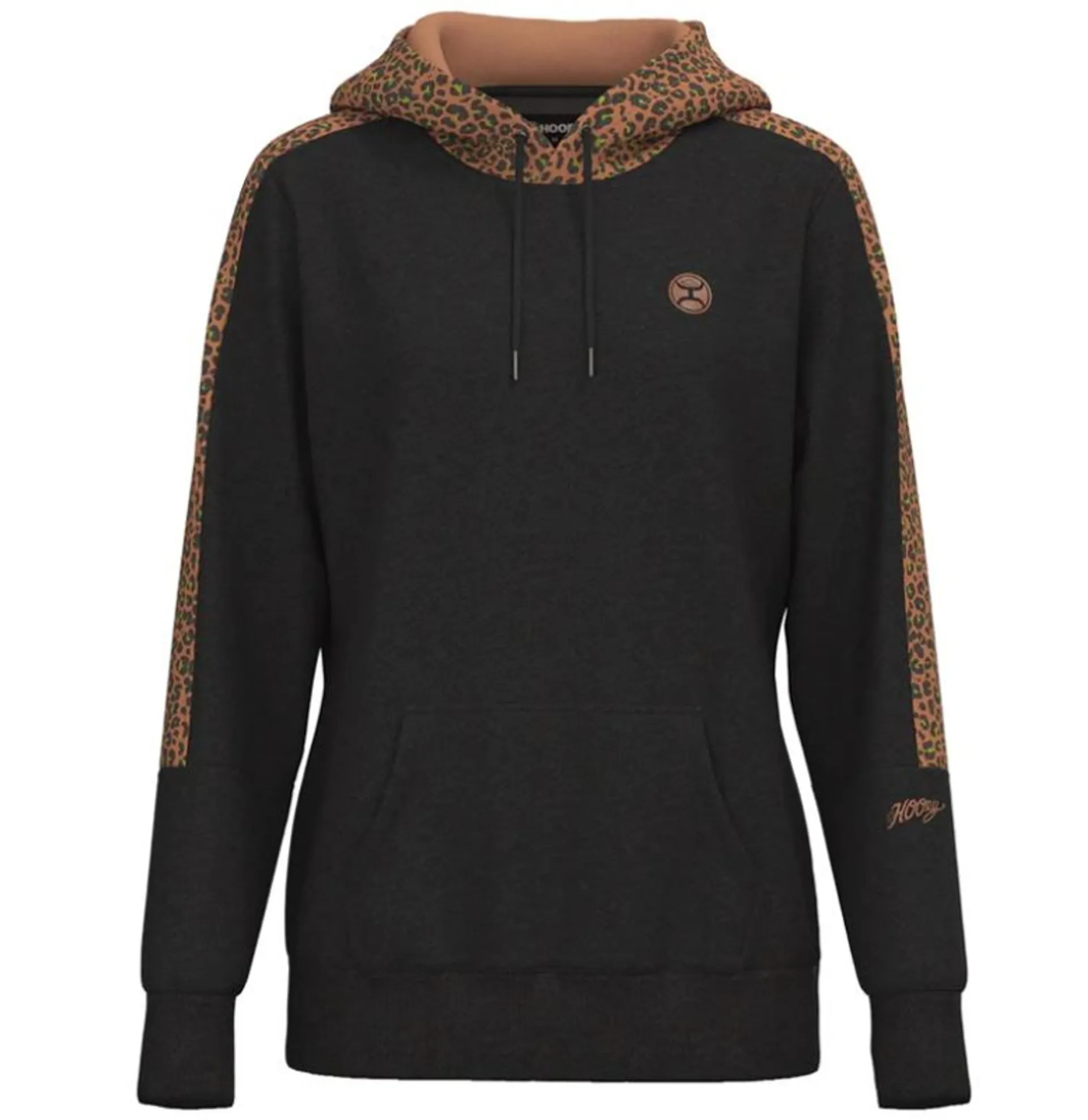 Hooey Womens Canyon Asphalt Cheetah Print Hoody