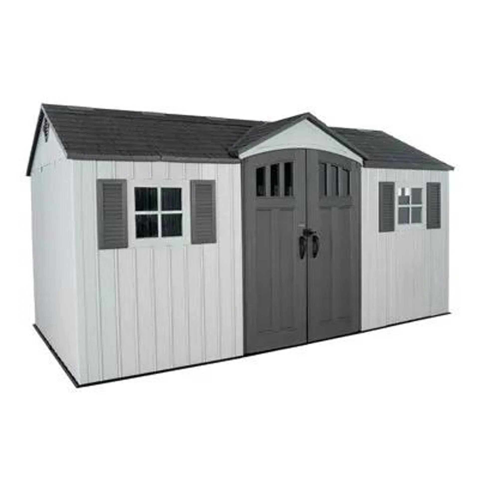 Lifetime 15-ft x 8-ft Dual Entry Outdoor Storage Shed