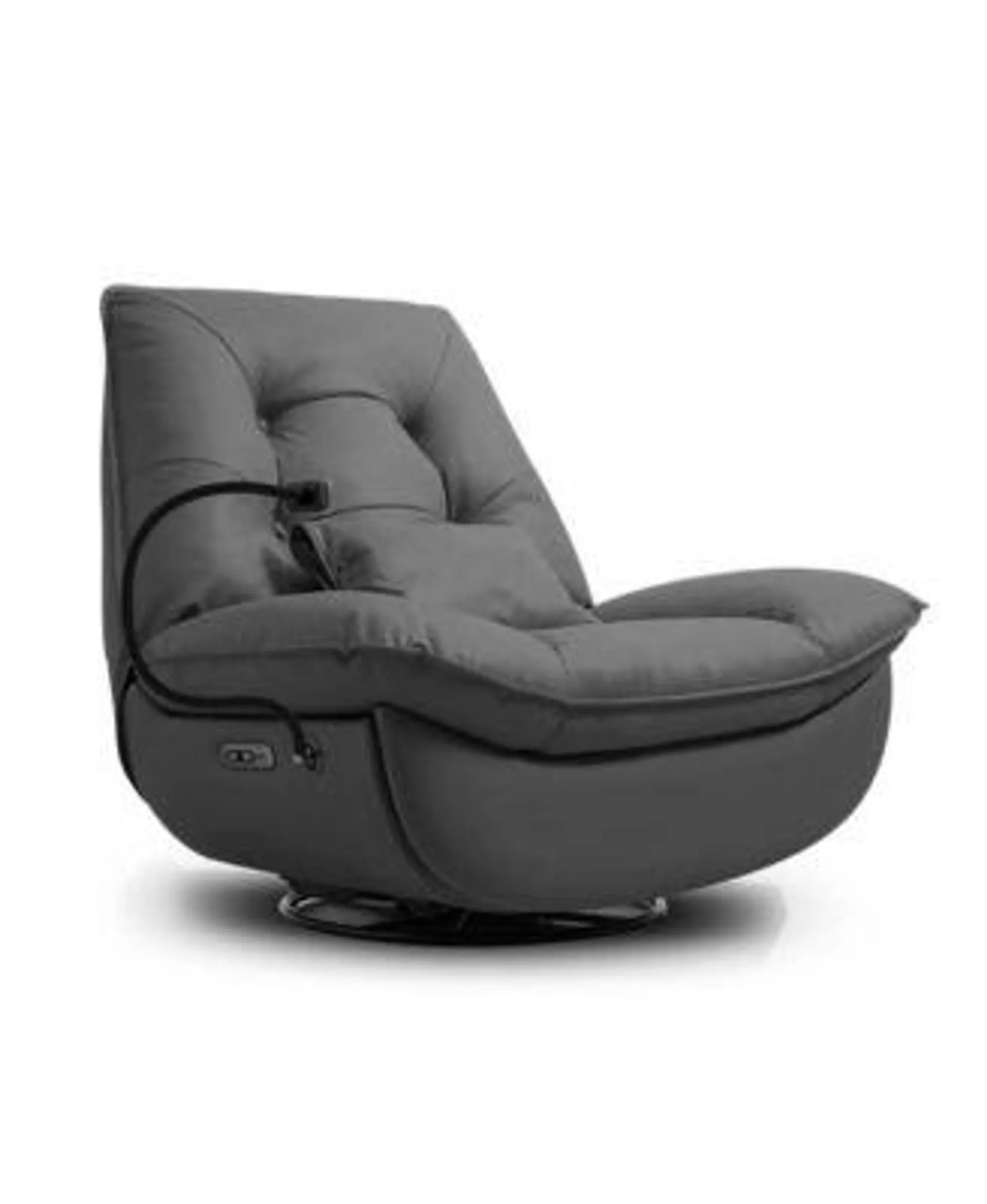 Streamdale Furniture Smart Multifunction Recliner Chair Electric Grey Feather