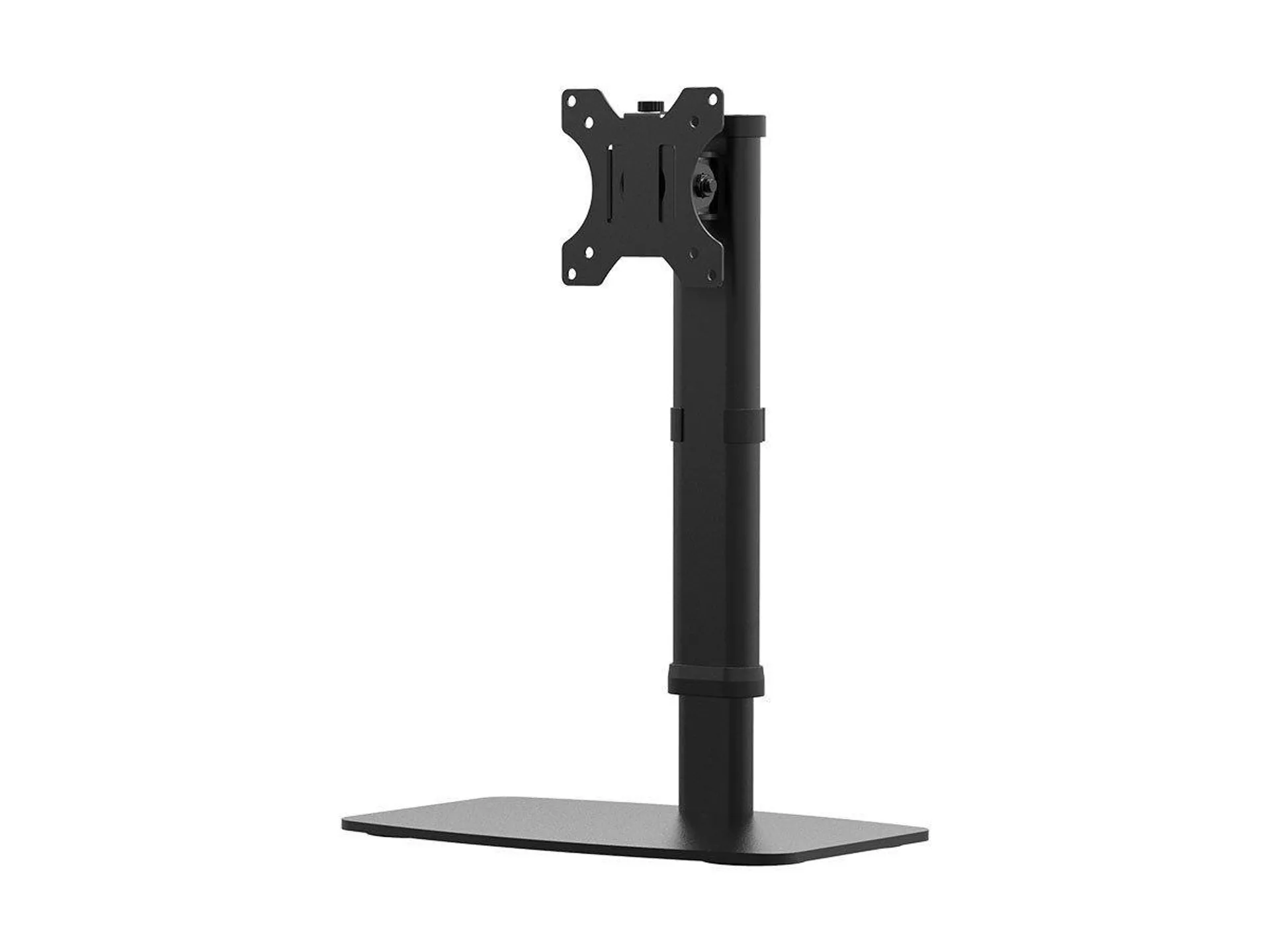 Workstream by Monoprice Easy Height-Adjustable Free Standing Single Monitor Desk Mount for Monitors Up To 27in