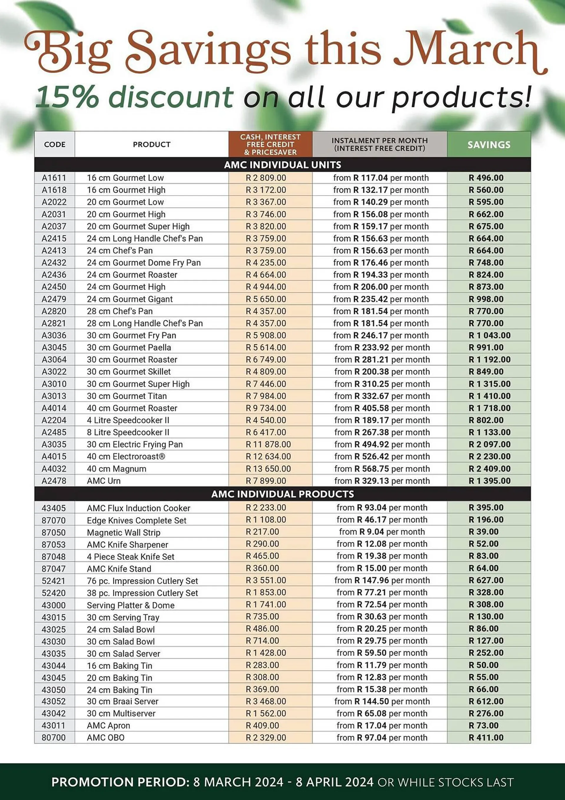 AMC Cookware catalogue from 11 March to 8 April 2024 - Catalogue Page 6