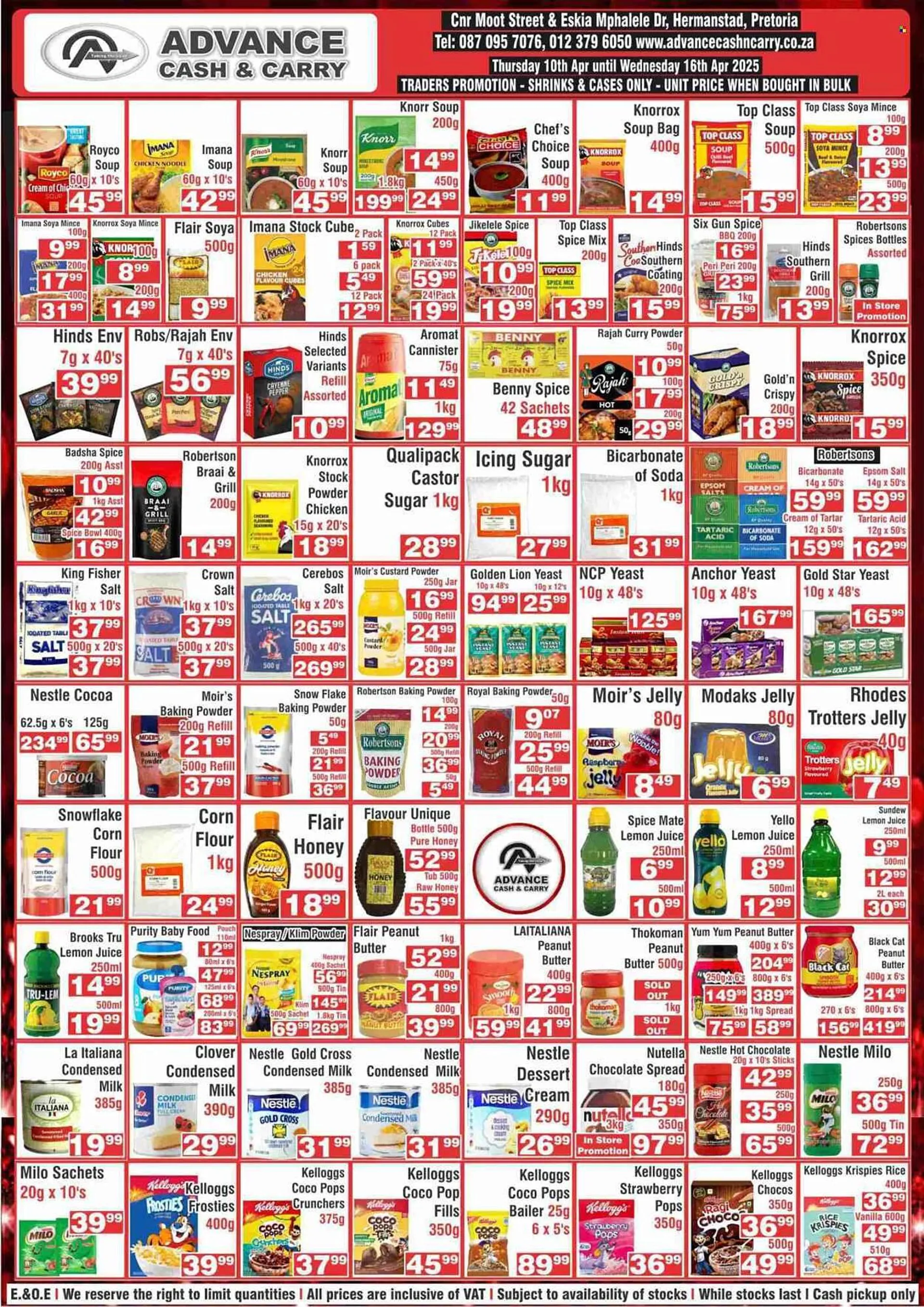Advance Cash n Carry catalogue from 10 April to 16 April 2025 - Catalogue Page 1