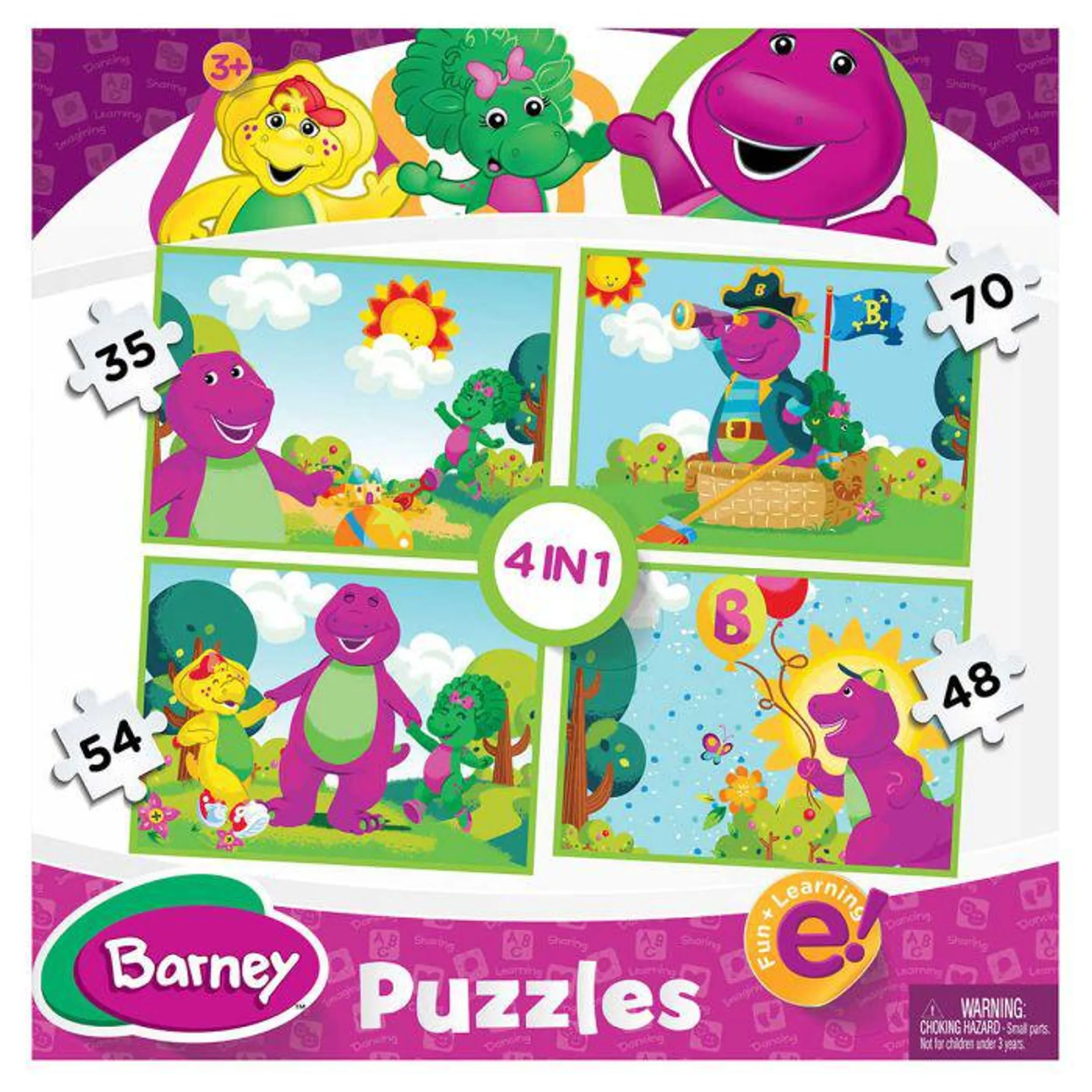 Barney Puzzle 4in1 207 Piece