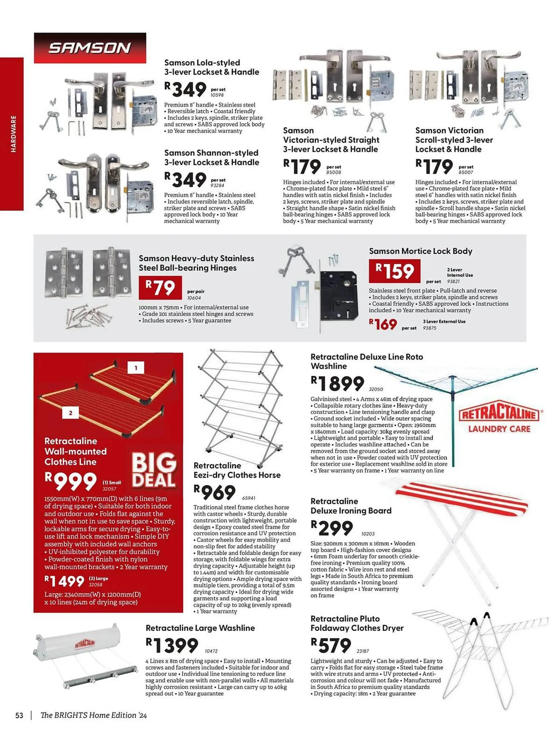 Brights Hardware catalogue from 25 November to 24 December 2024 - Catalogue Page 54