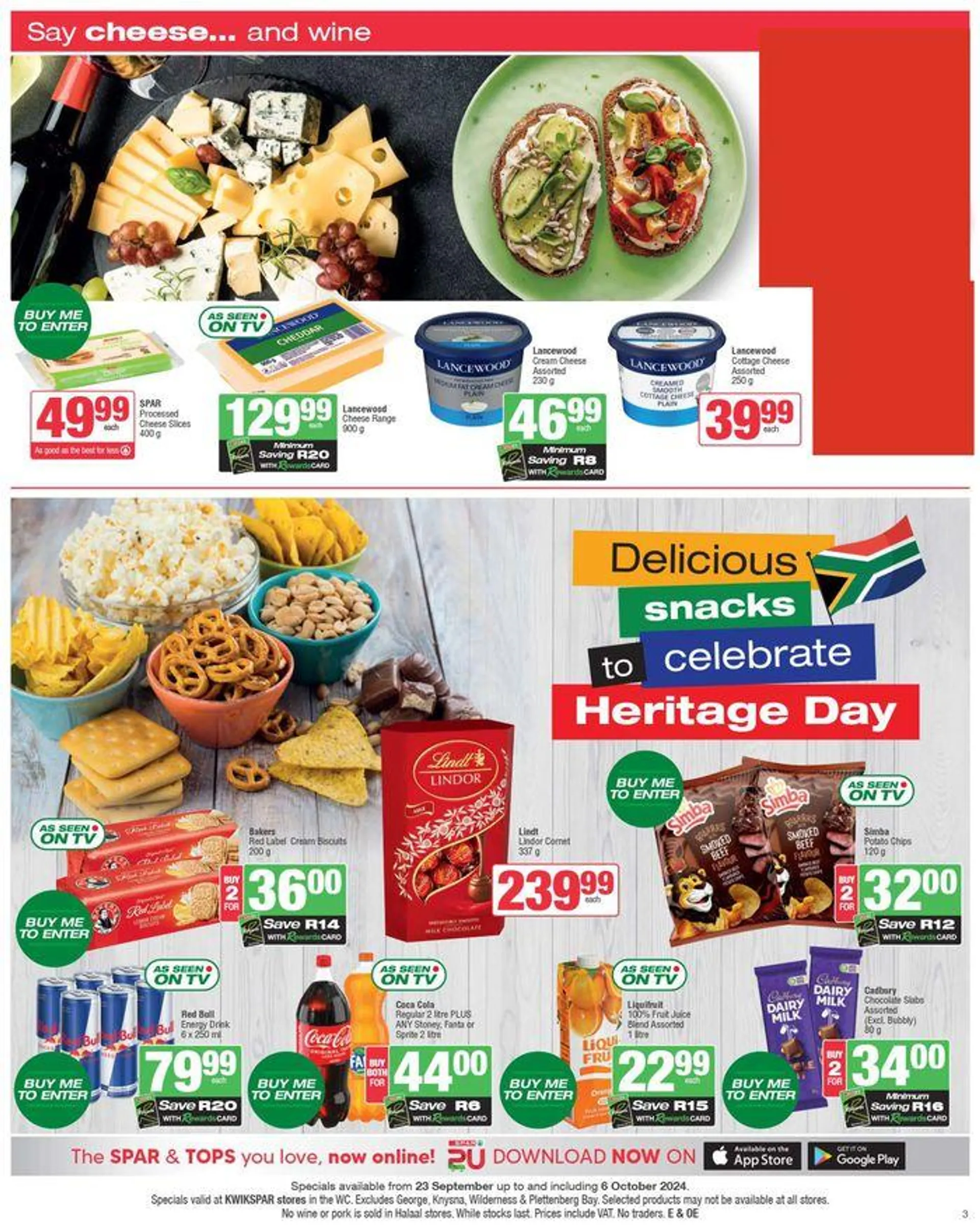 Specials KwikSpar from 23 September to 6 October 2024 - Catalogue Page 3