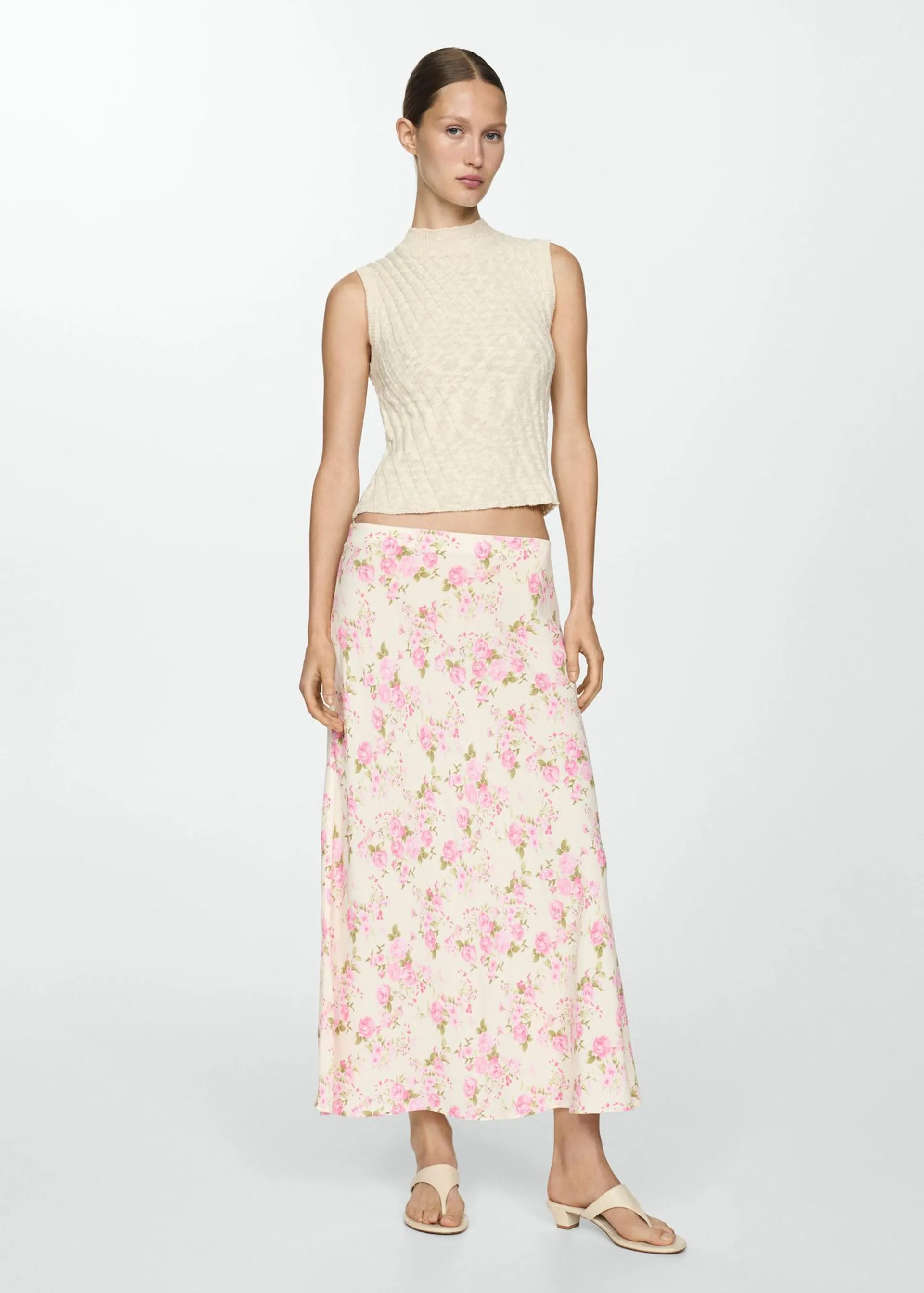 Floral long skirt