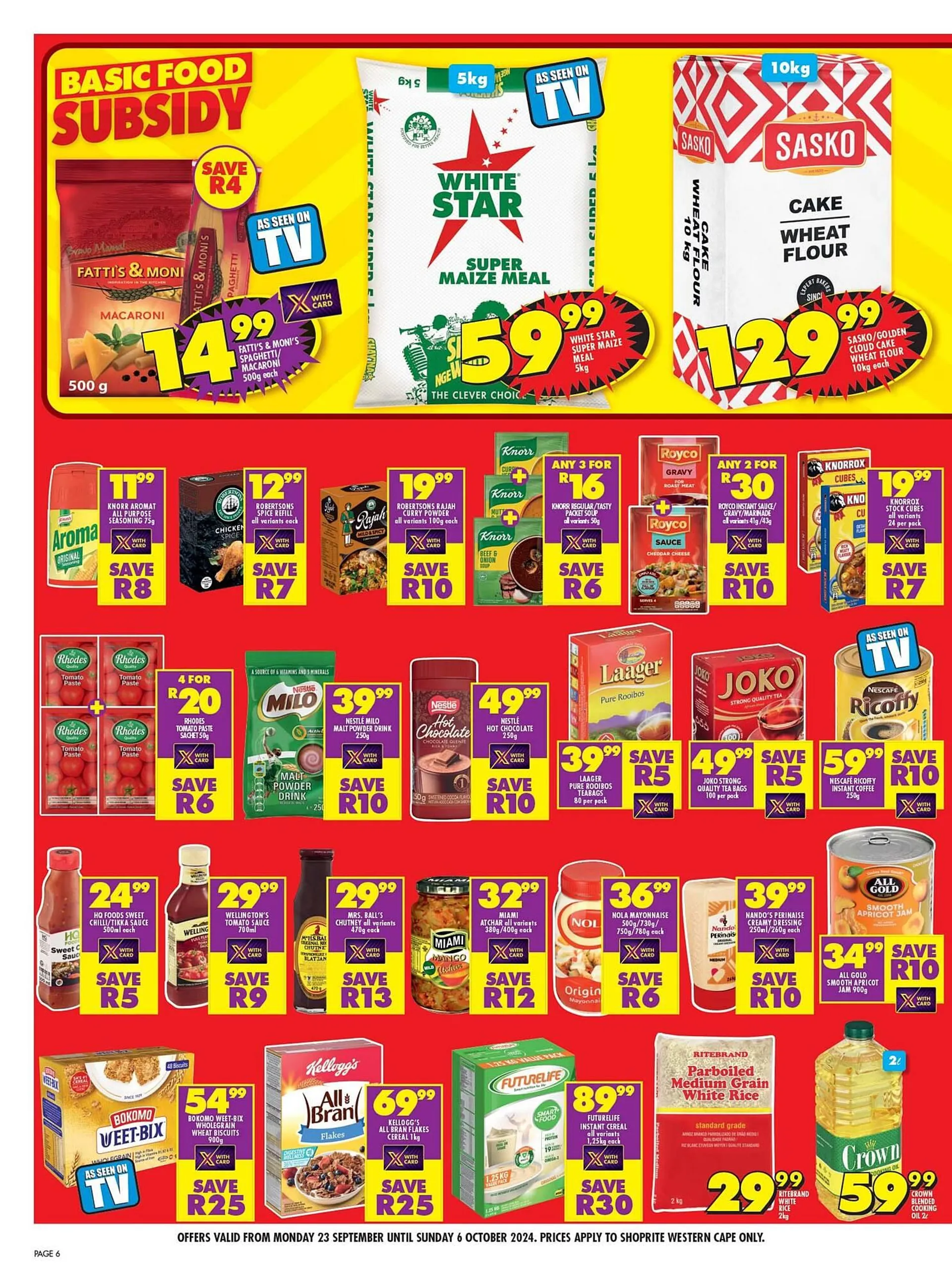 Shoprite catalogue from 23 September to 6 October 2024 - Catalogue Page 6