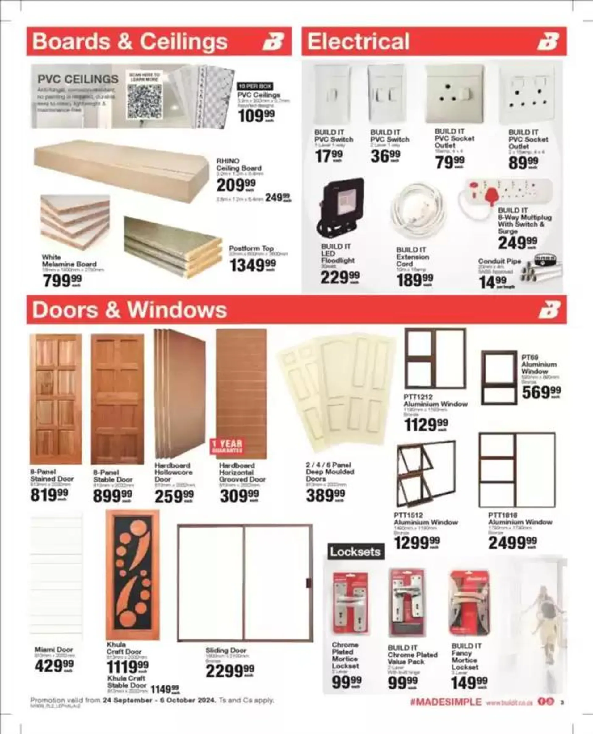 Build It Specials from 24 September to 20 October 2024 - Catalogue Page 3