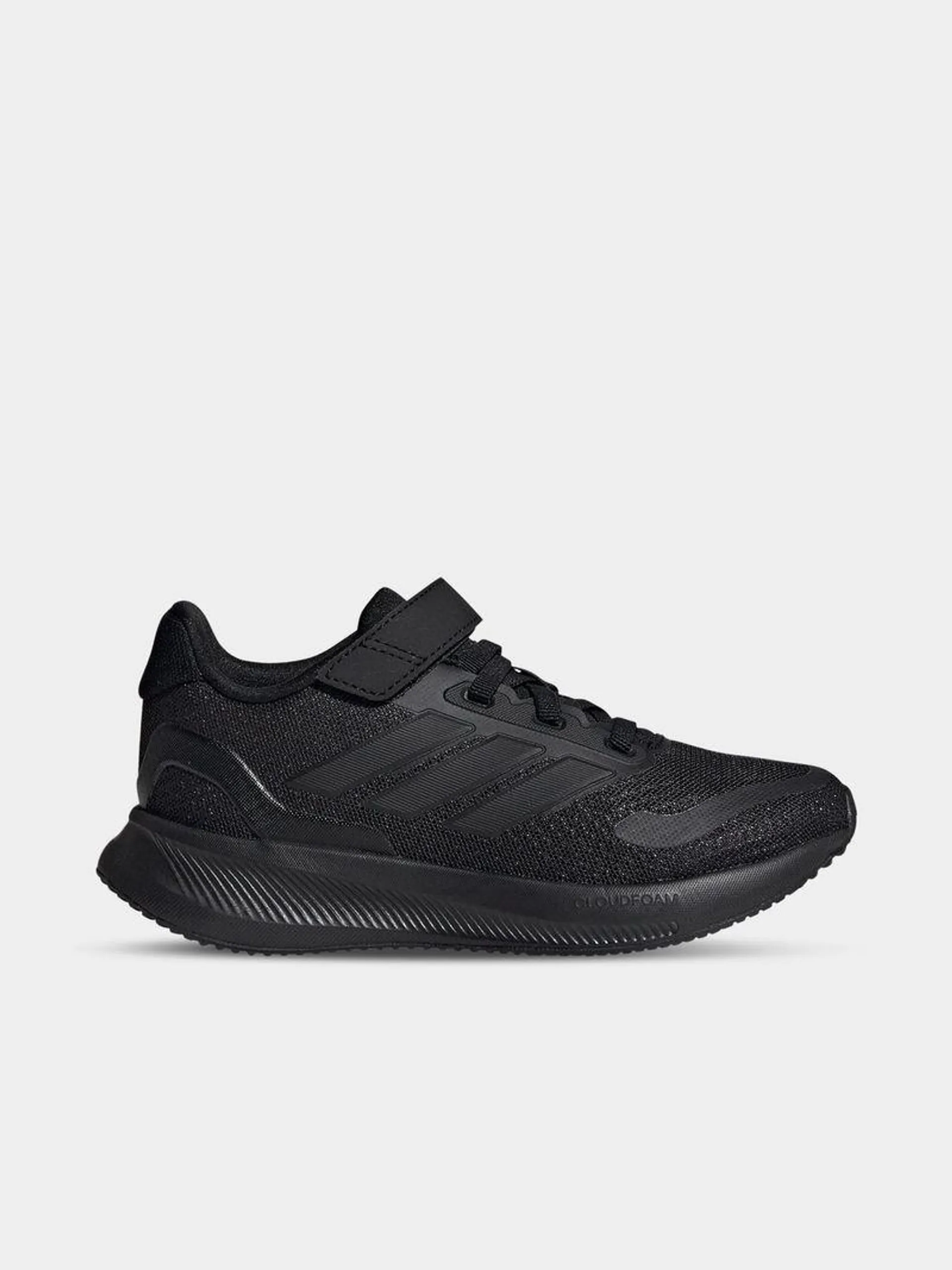 Junior Pre-School adidas Run Falcon 5 Black Running Shoes