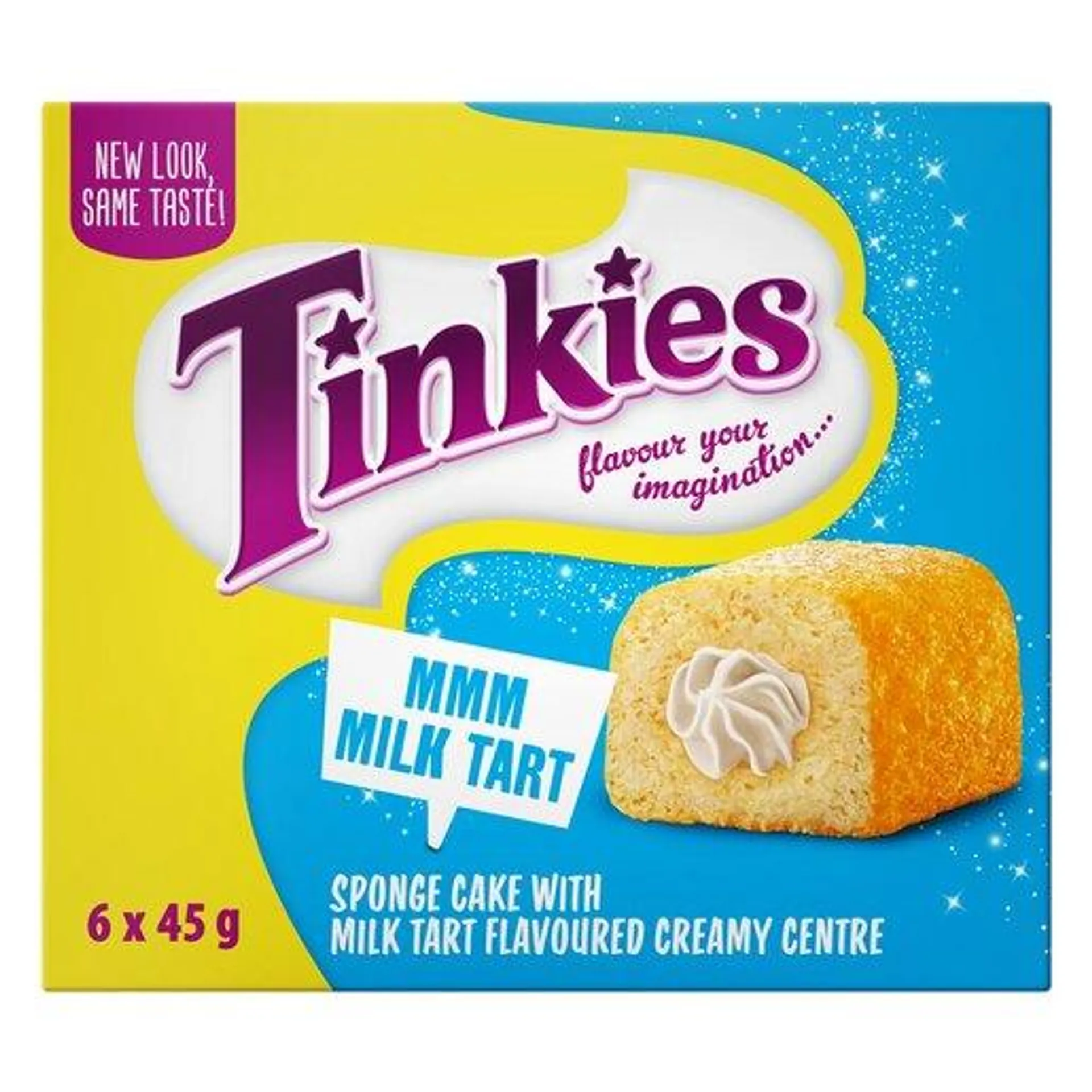 Tinkies Milk Tart Flavoured Creamy Sponge Cake 6 Pack